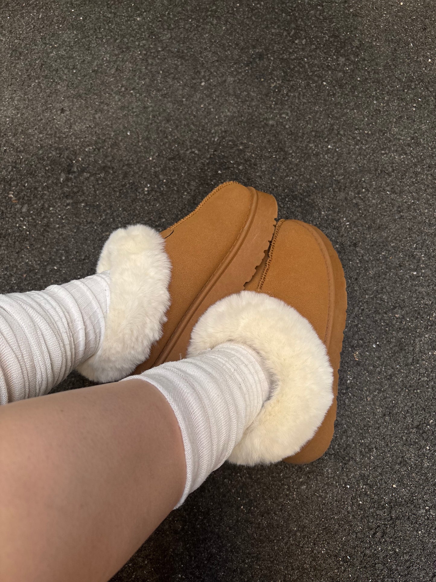 ファー付きショートムートンブーツ DPB89137