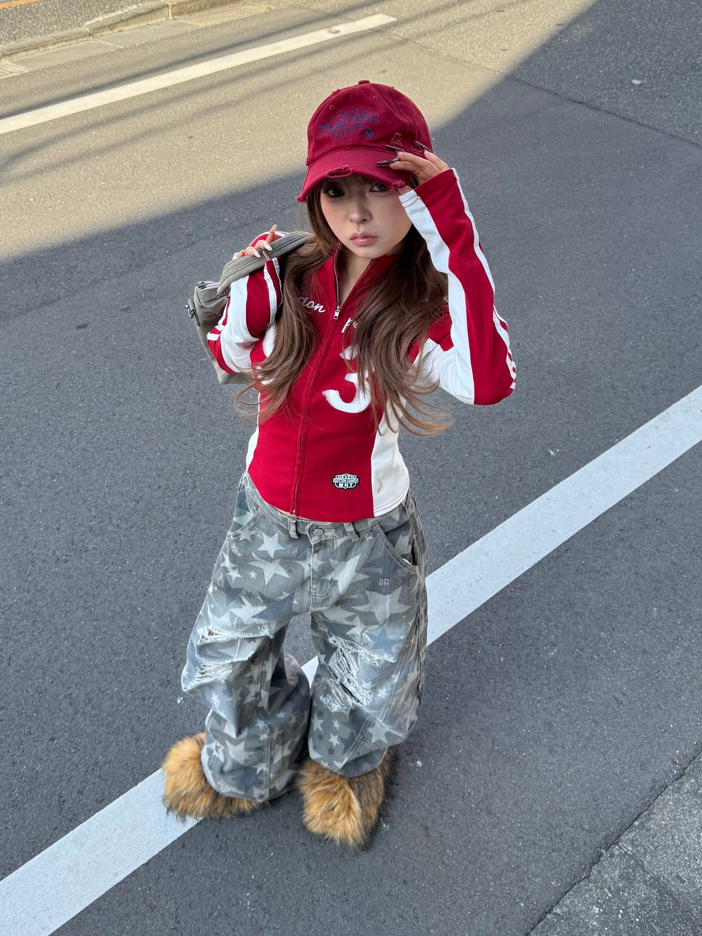 ダブルジップナンバートップス DPB86196