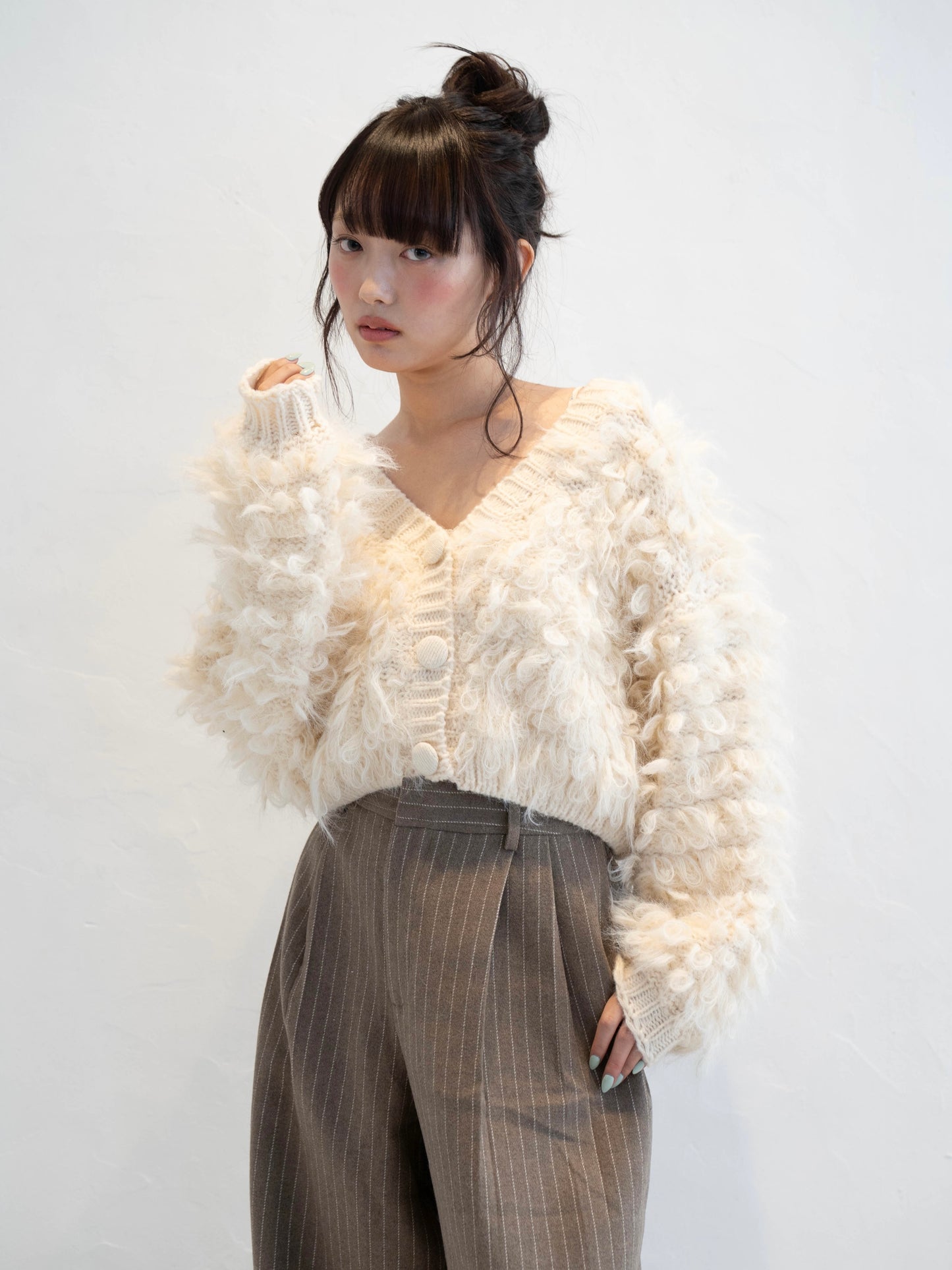 ウエストタックストライプパンツ DPC02007