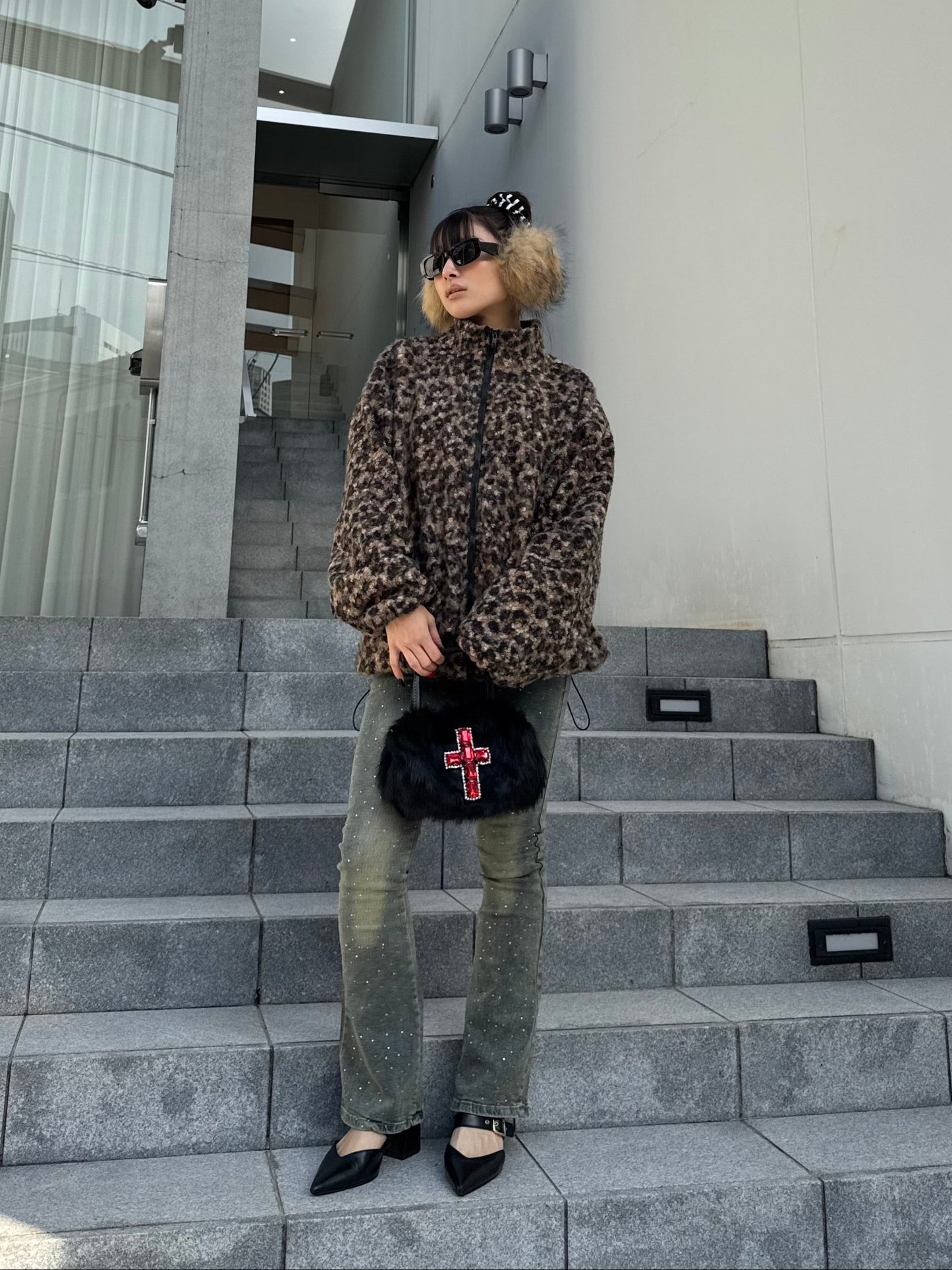 ラメフレアデニムパンツ DPB86159