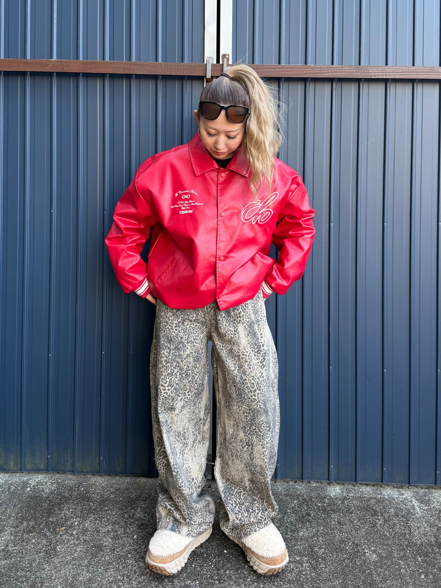 ダメージレオパードデニムパンツ DPB73528