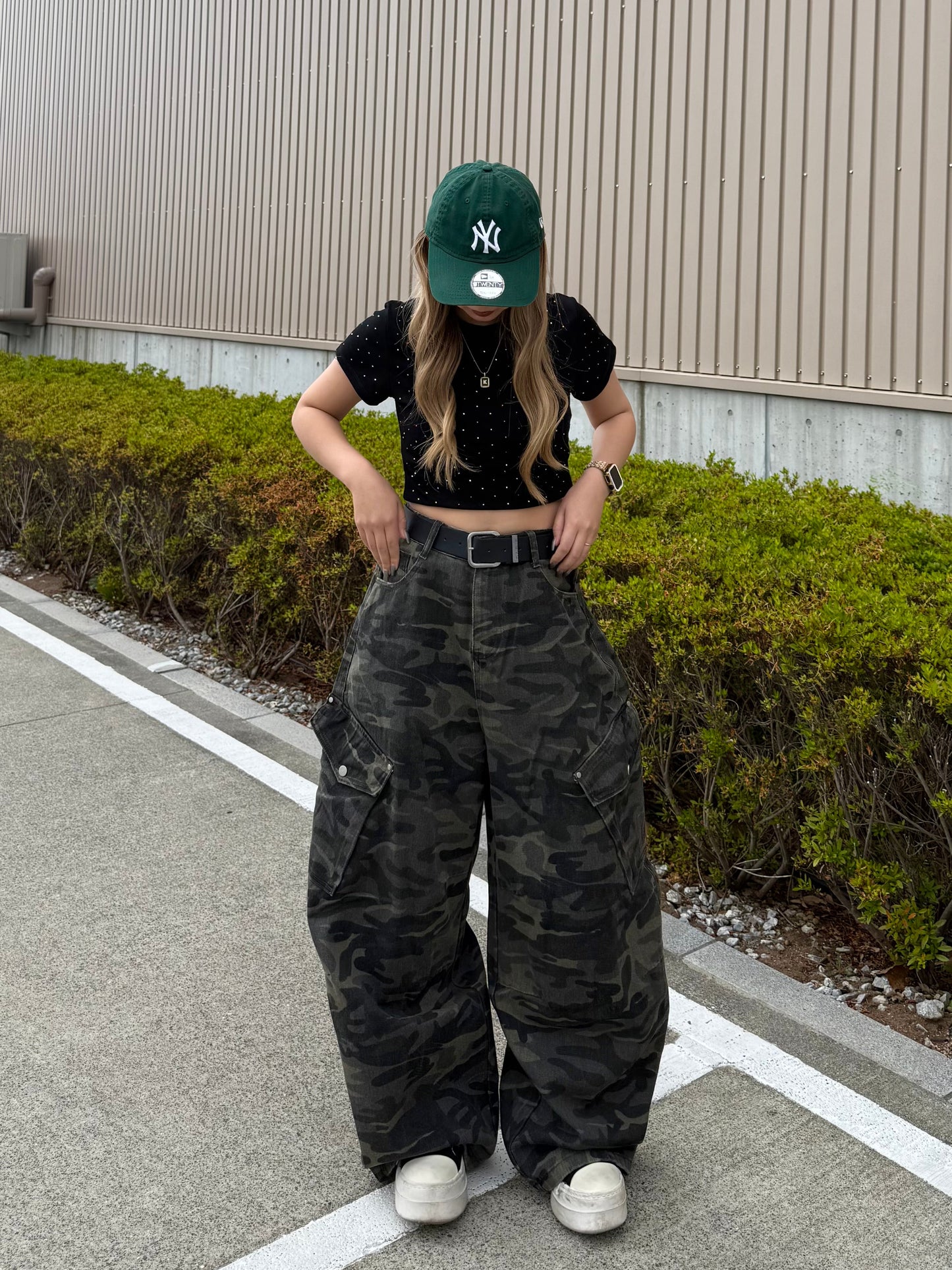 カモフラワイドパンツ DPB73493