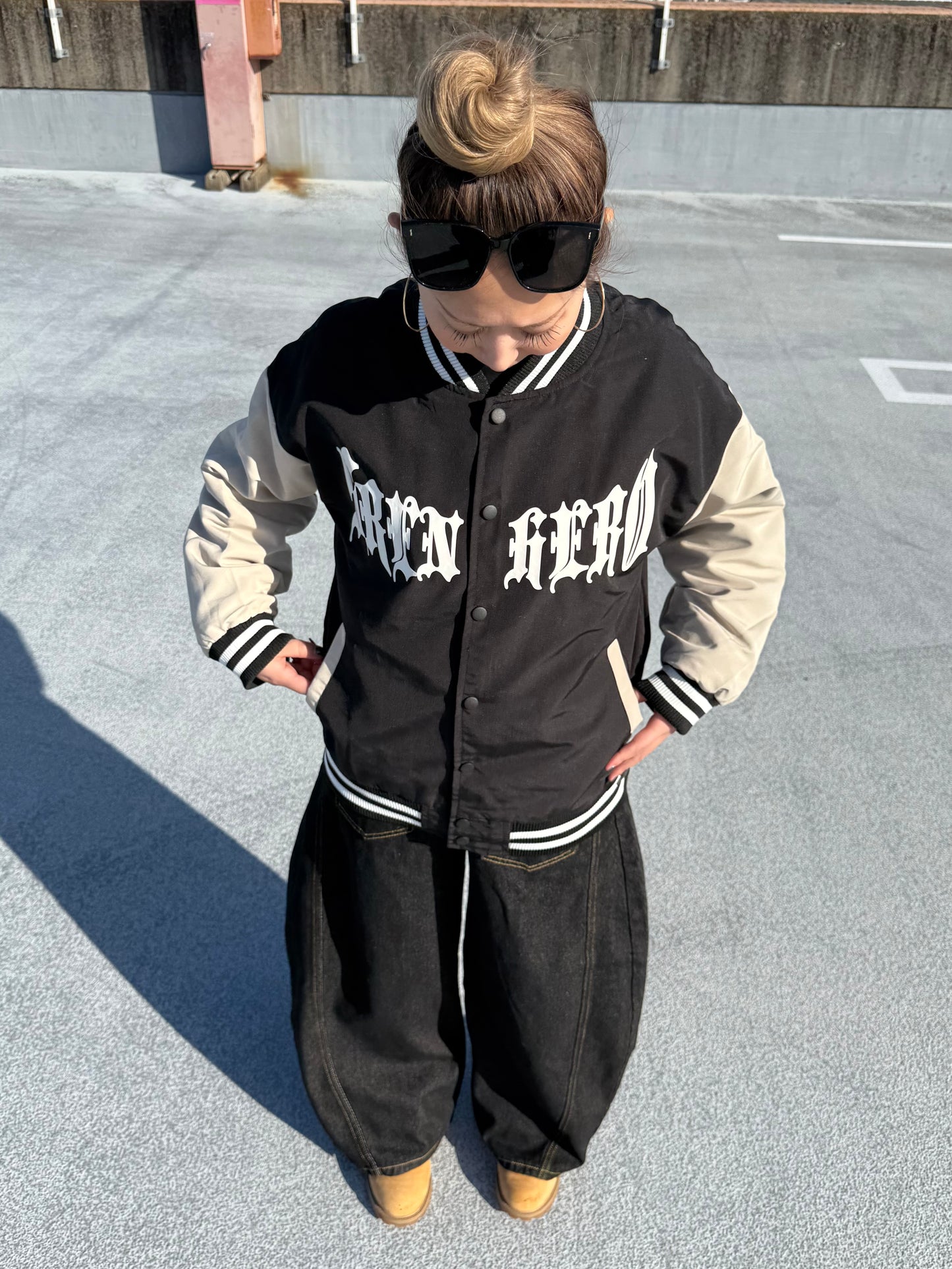 ポイントロゴワイドデニムパンツ DPB73601