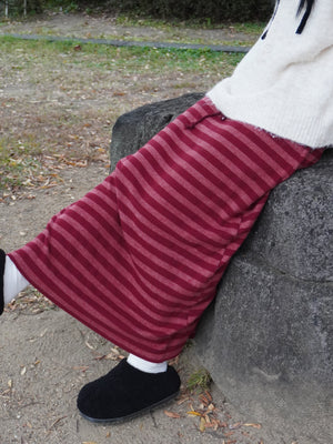 ボーダーニットロングスカート DPB85380