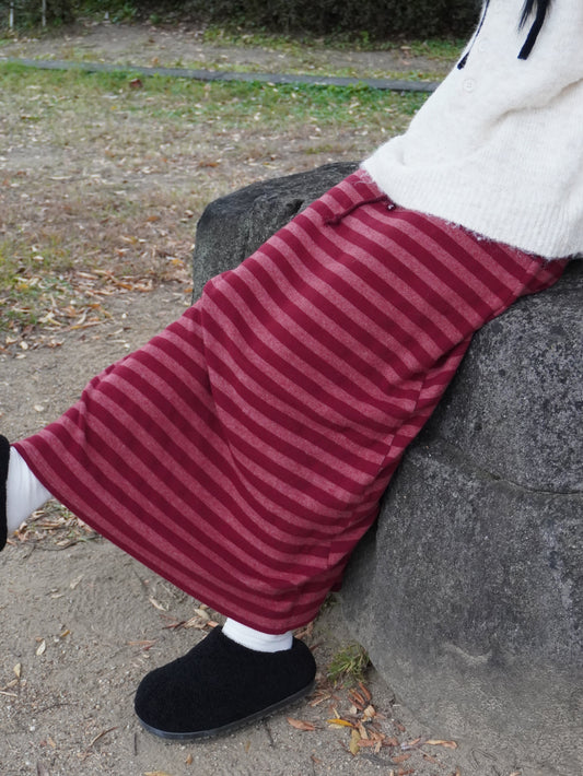 ボーダーニットロングスカート DPB85380