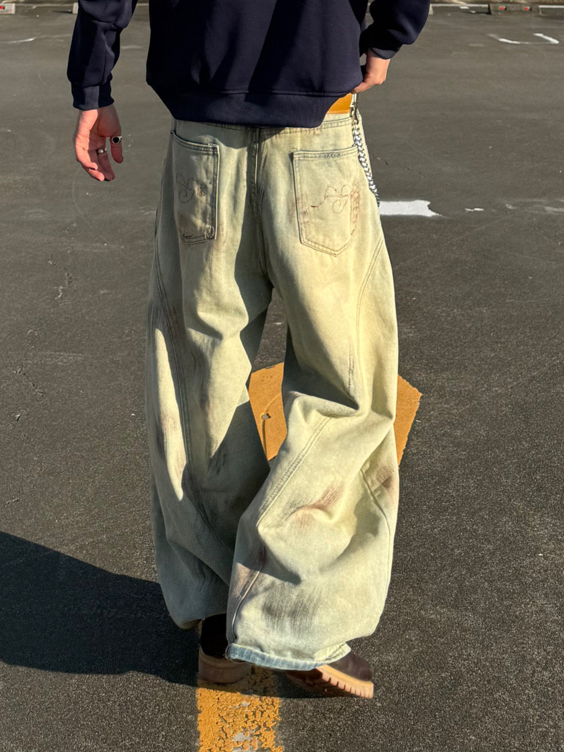 ダメージデザインデニムパンツ DPB90051