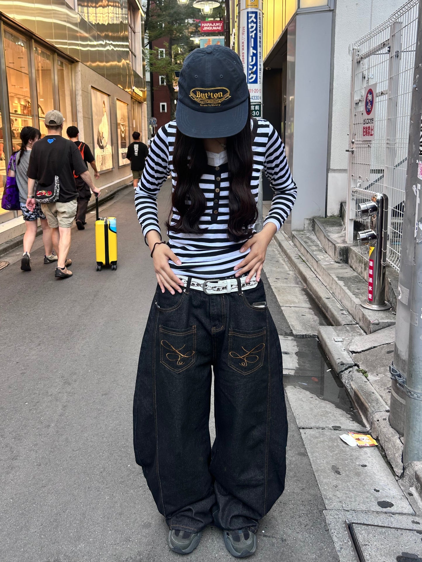 フロントステッチポケットデニムパンツ DPB92028