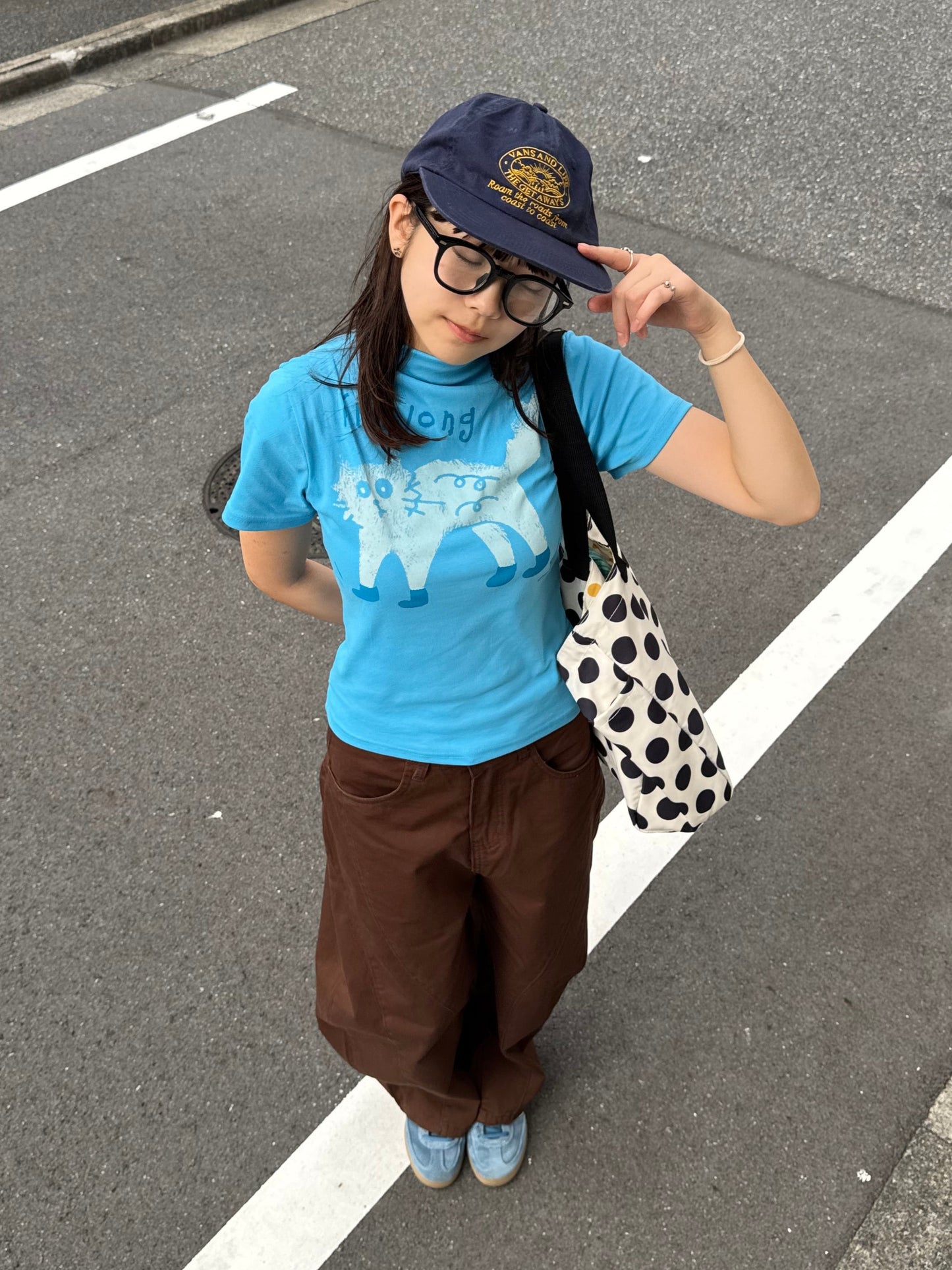 キャットプリントTシャツ DPB91028