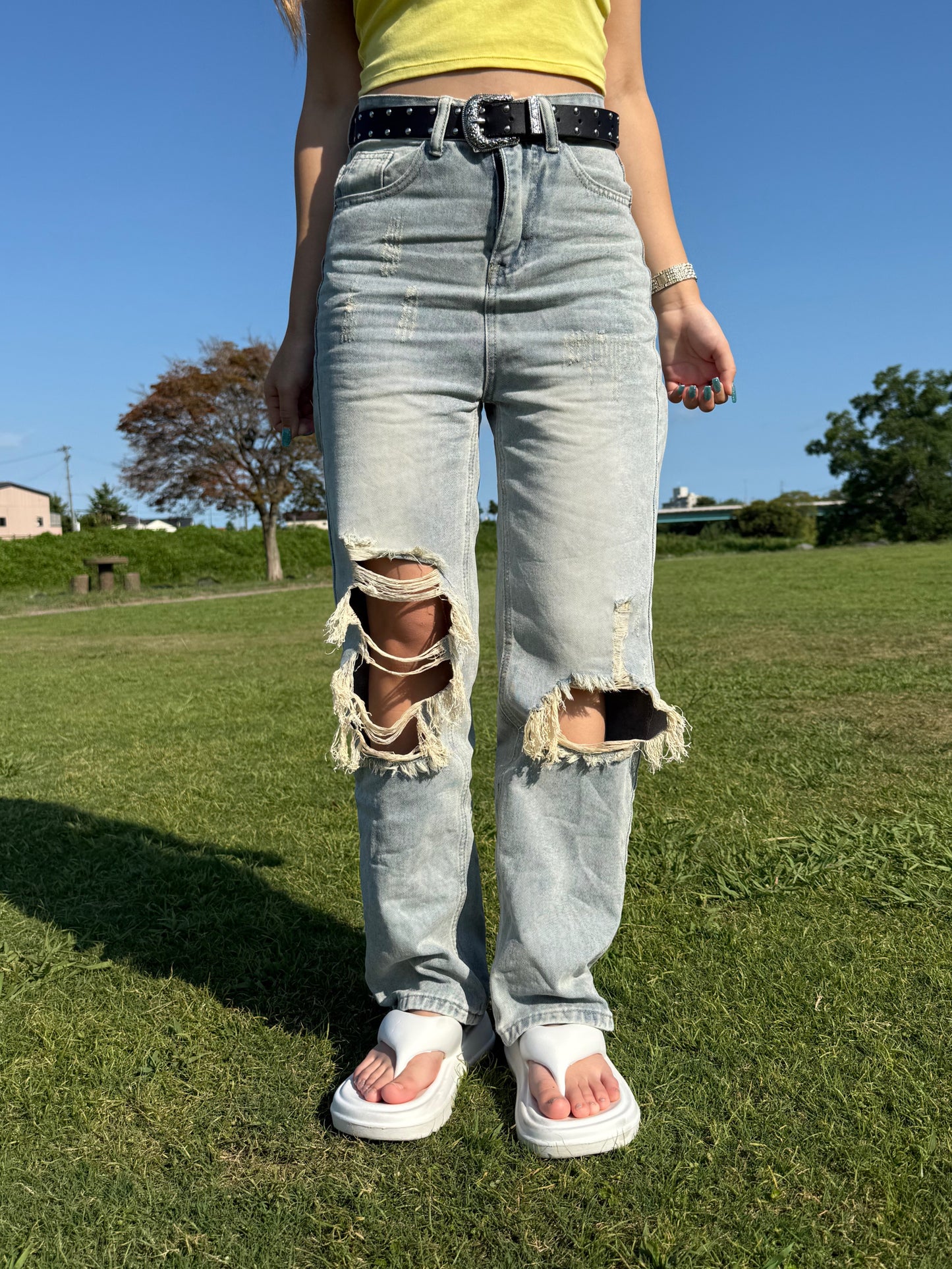 ダメージストリートデニムパンツ DPB73383