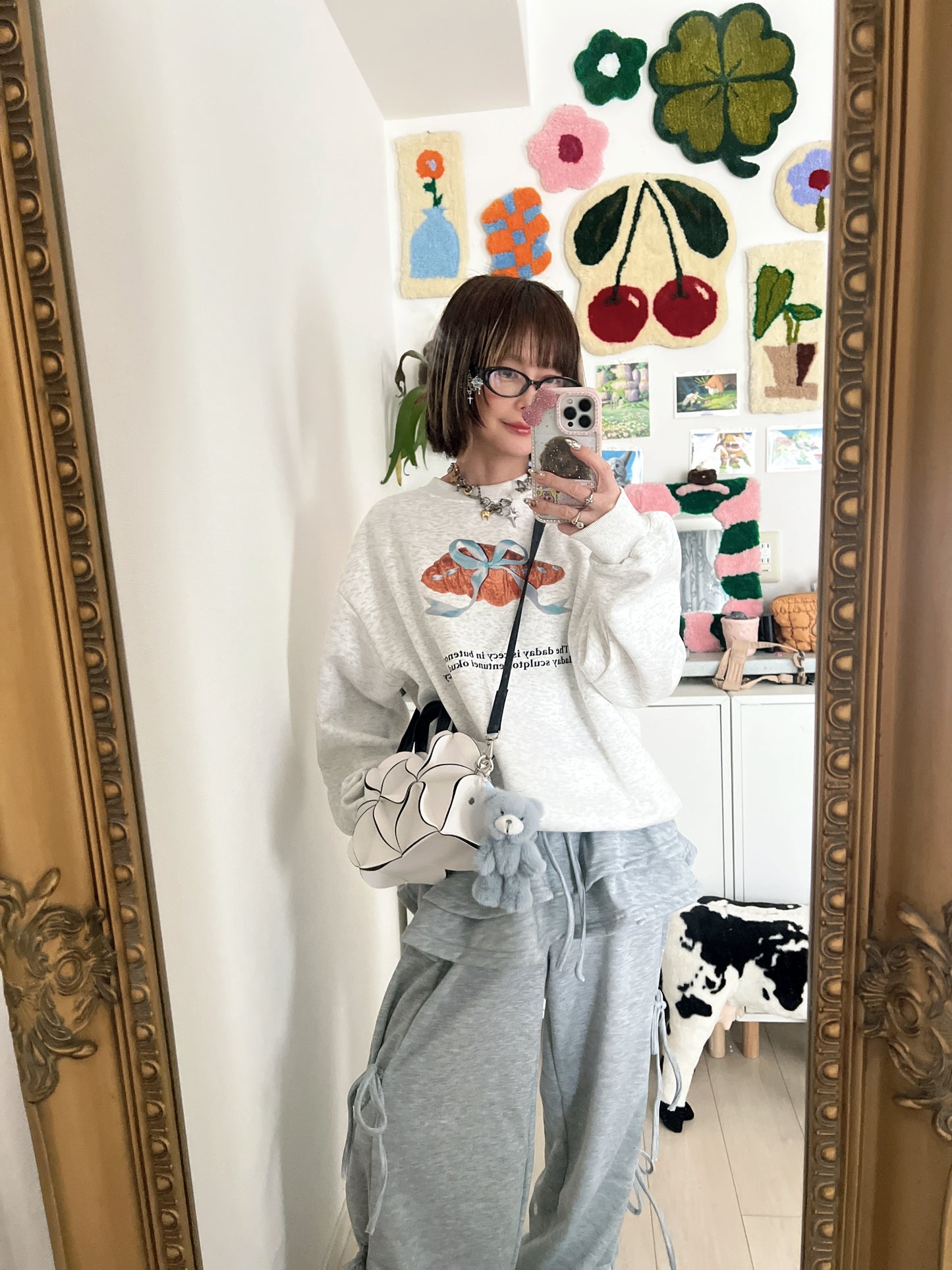 スカートレイヤードリボンスウェットパンツ DPB79200