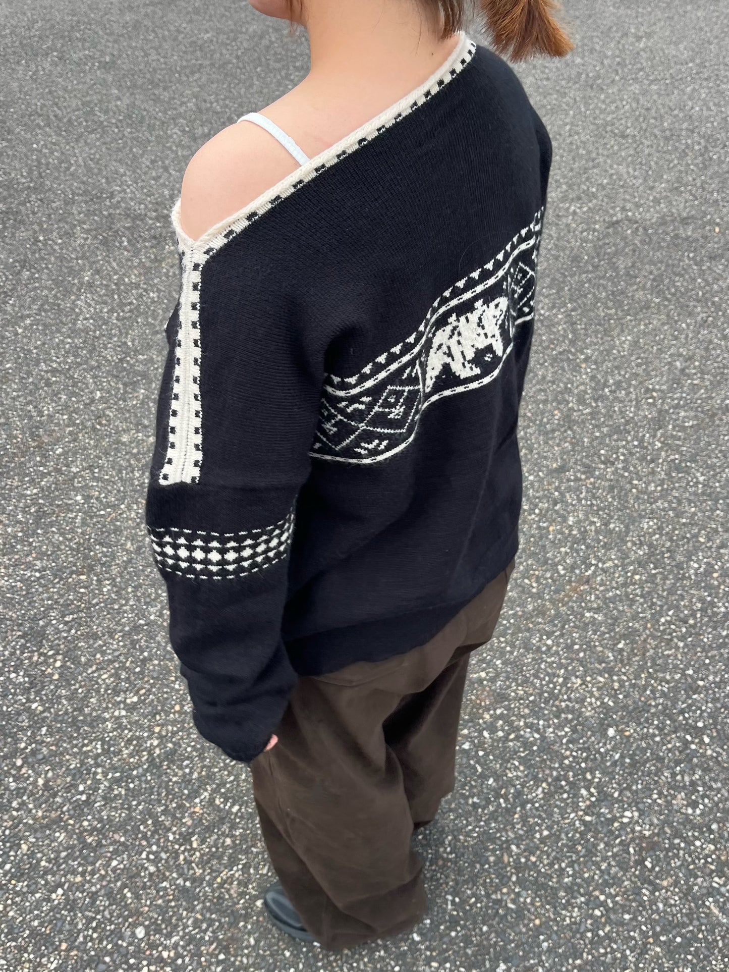 ワンショルノルディックニット DPB97019