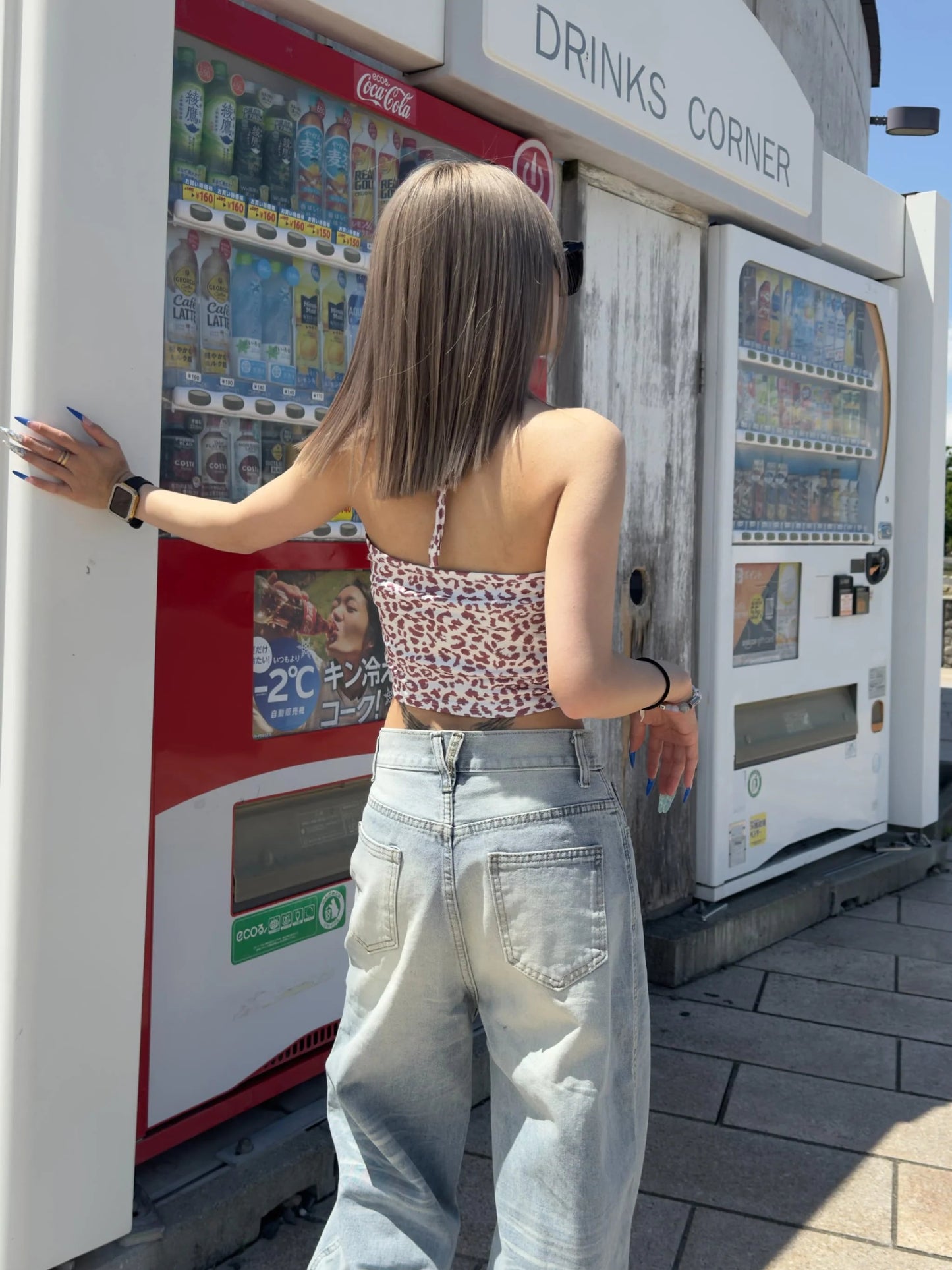 ピンクレオパードミニトップス DPB42392