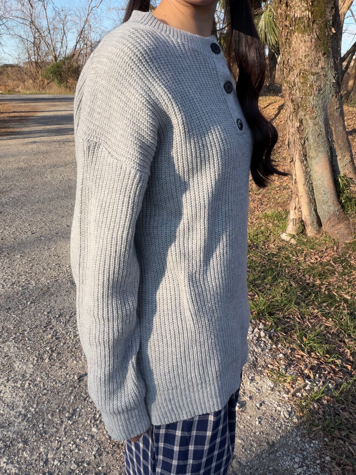 ミニマルヘンリーニットトップス DPB92113