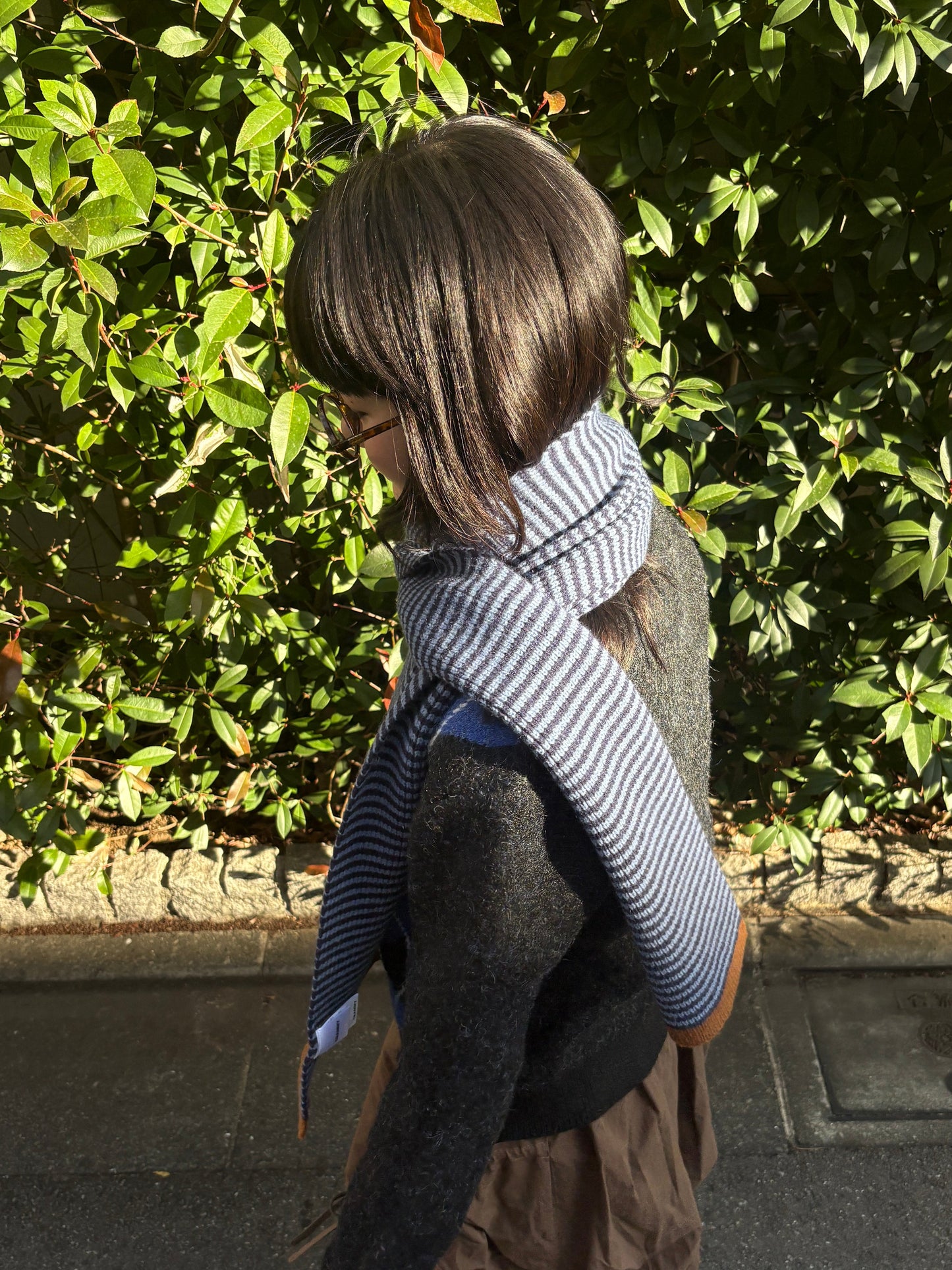 ボーダーニットマフラー DPA43730