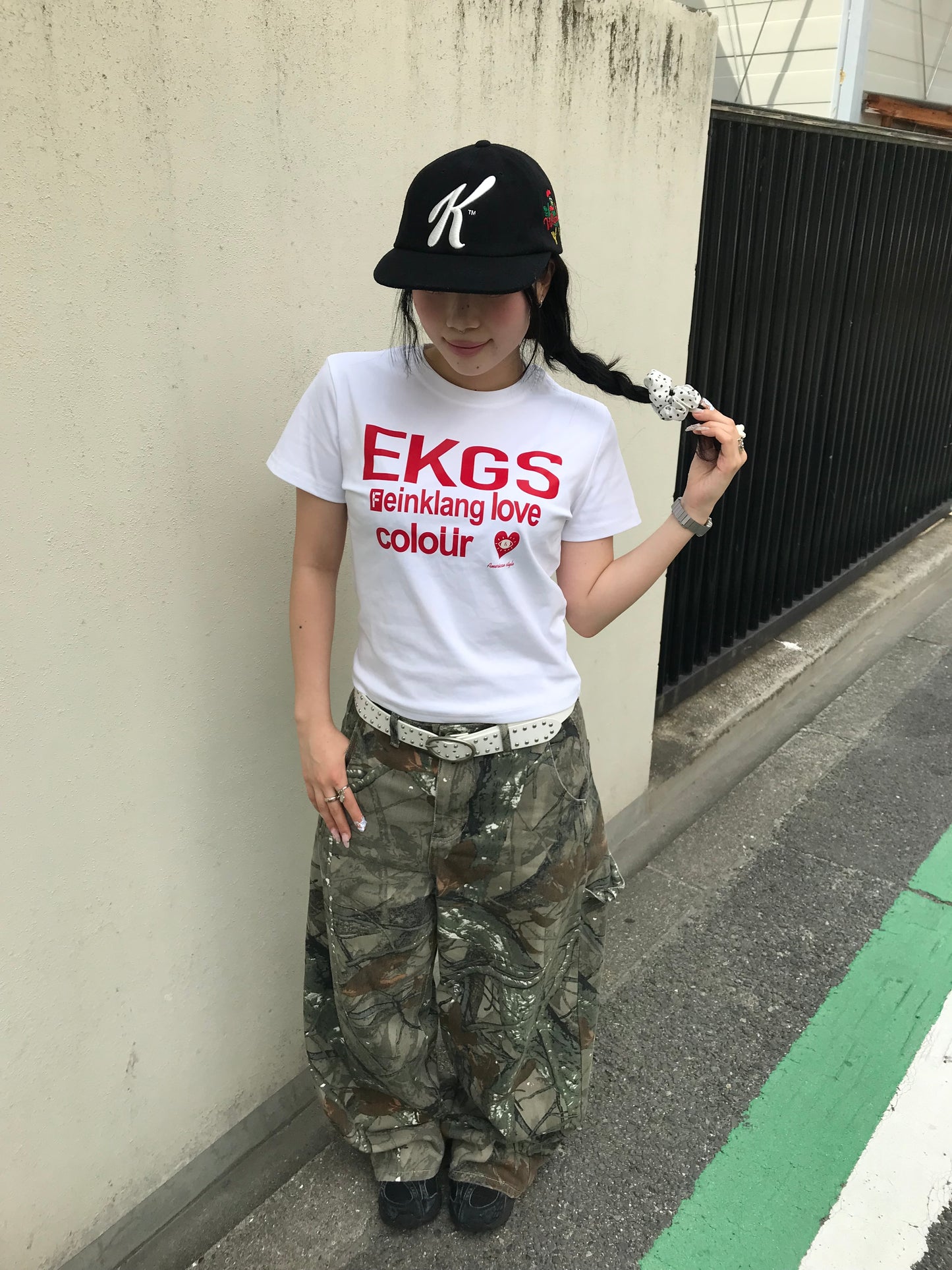 レッドロゴフィットTシャツ DPB89273