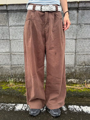 ブラウンワイドパンツ DPC07032