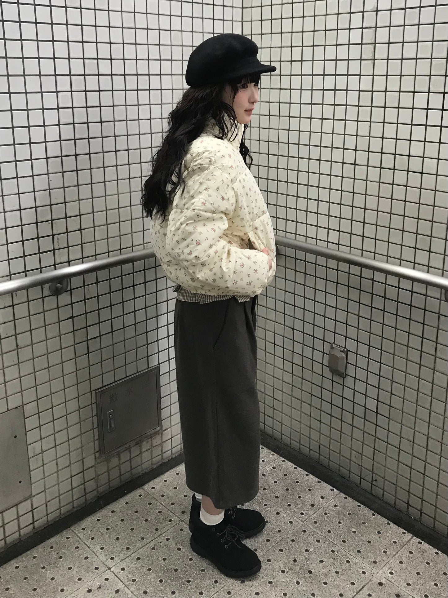 スモールフラワーパターンダウン DPB85436