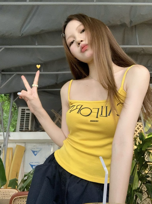 イエローロゴキャミソール DPB71401