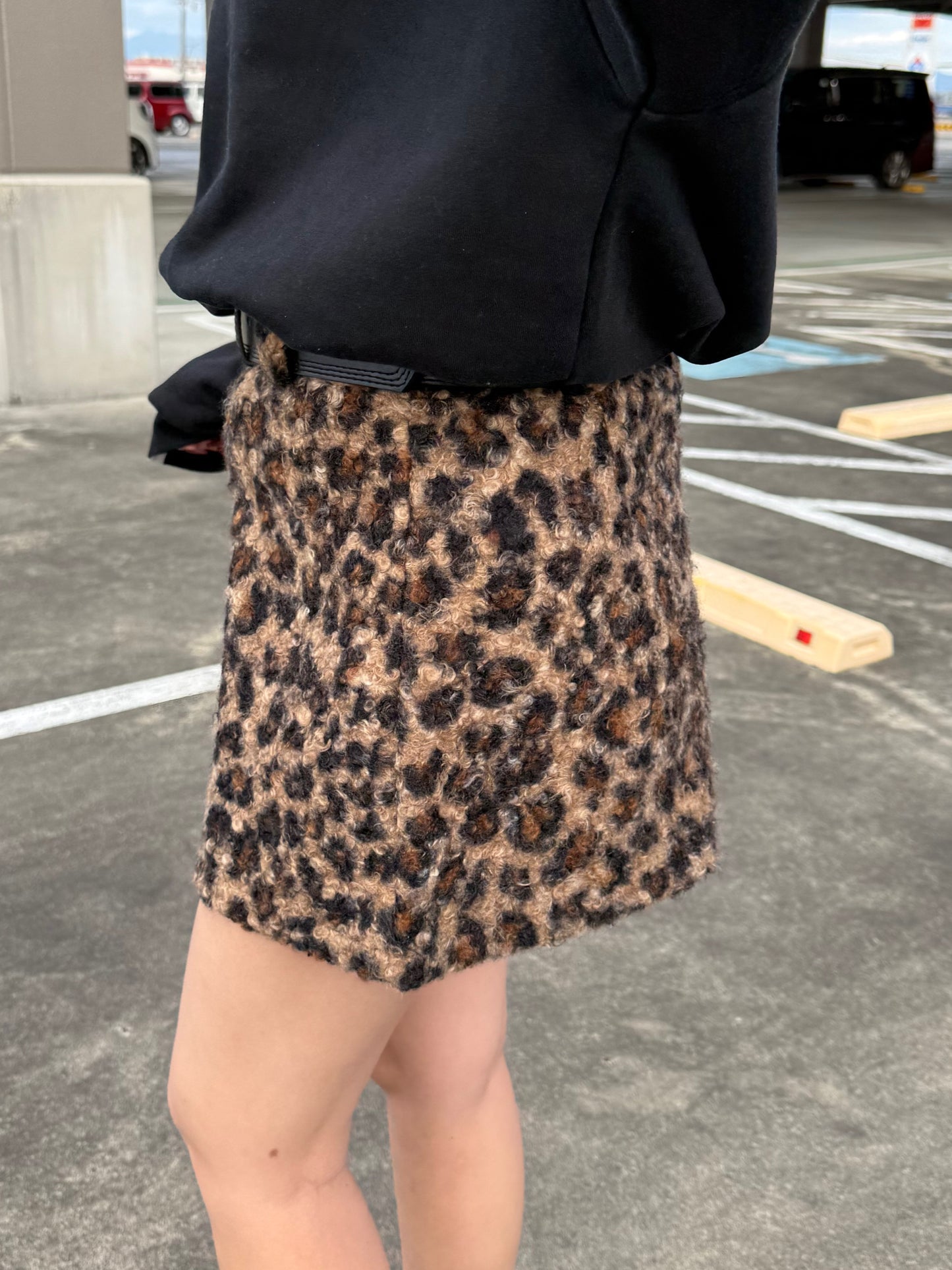 レオパードボアミニスカート DPB73536