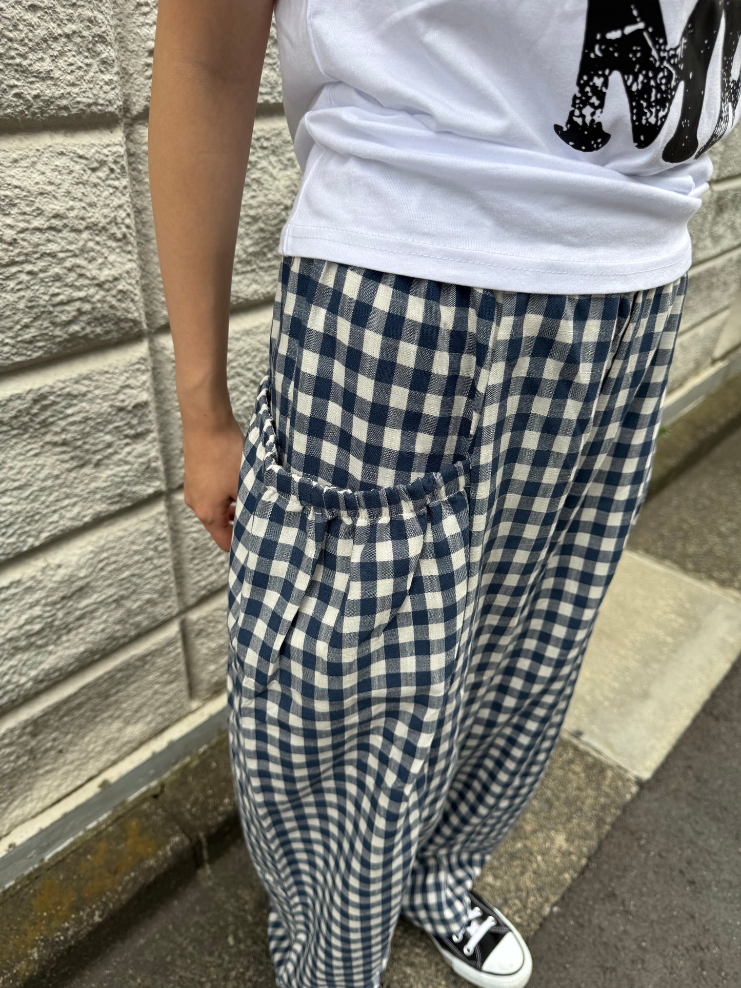 サイドポケットチェックパンツ DPB91014