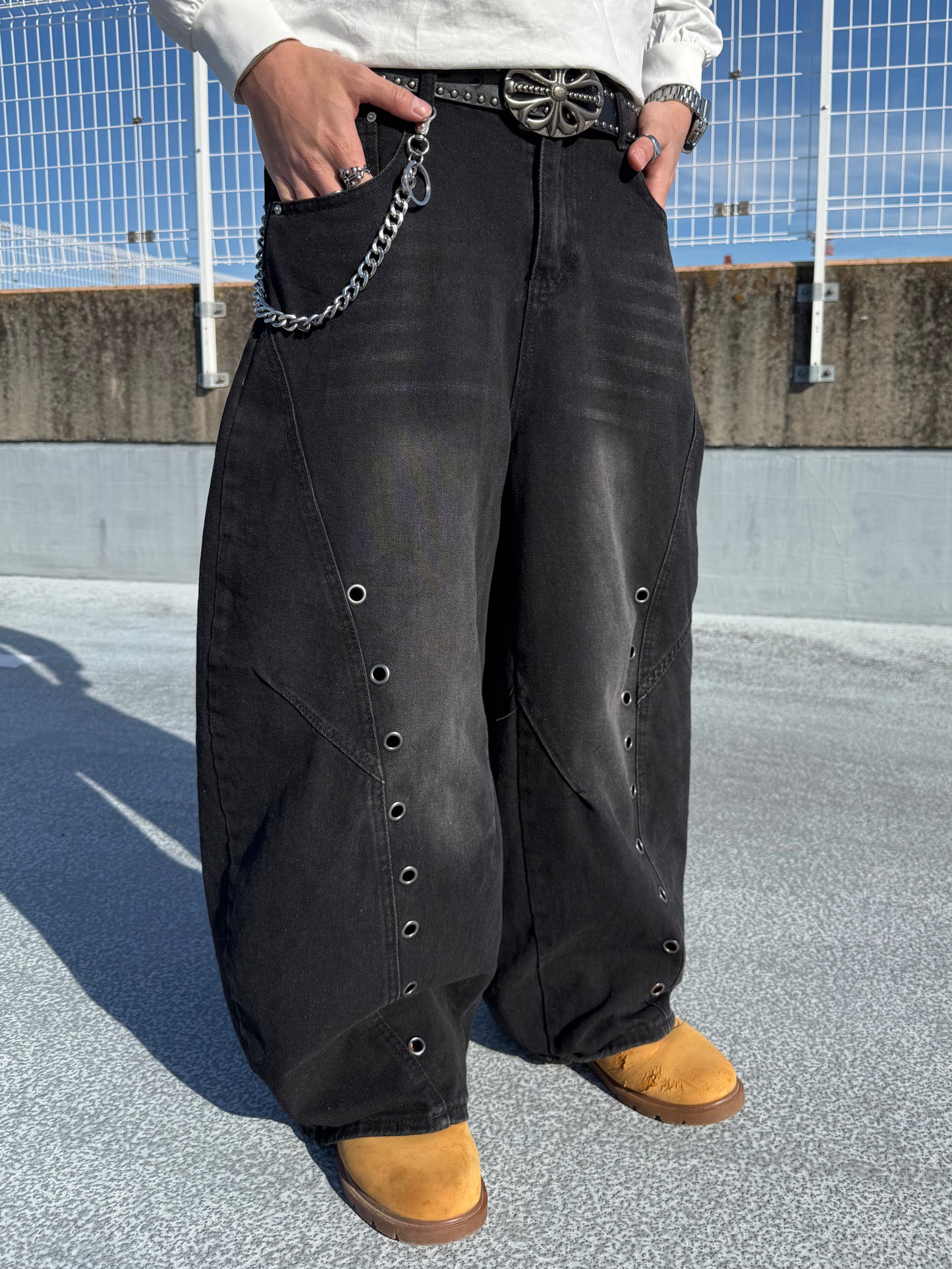 ラインホールデニムパンツ DPB90143