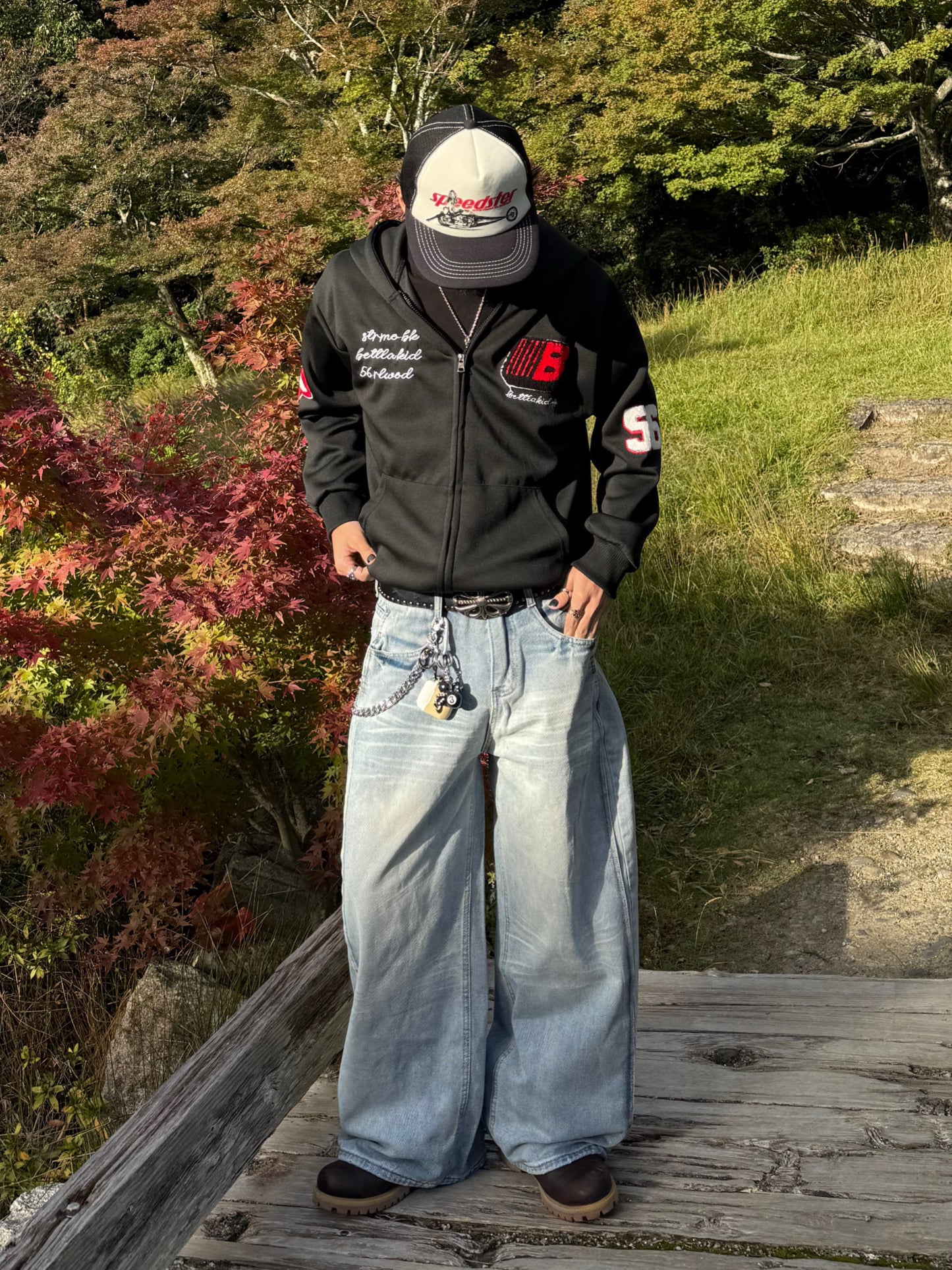 ポイントロゴジップパーカー DPB90061