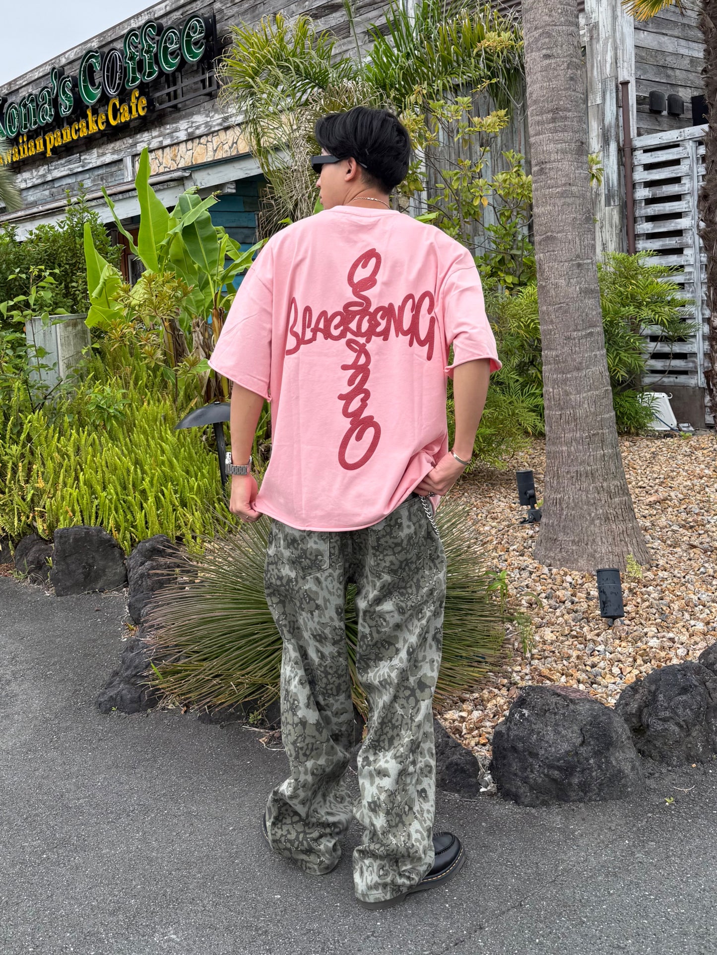 フォームプリントバックロゴTシャツ DPB90223