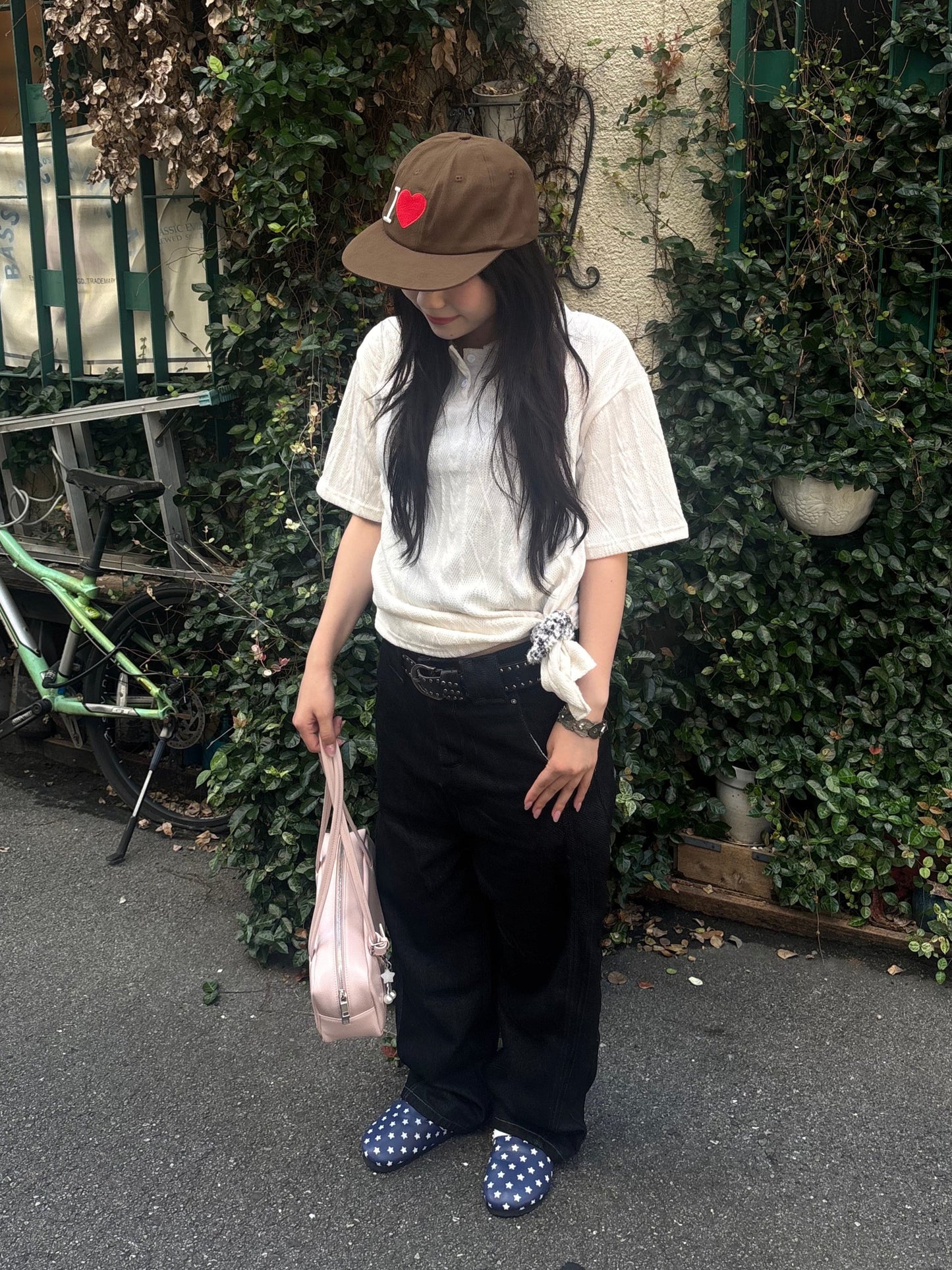 ホワイトニットポロTシャツ DPB89052