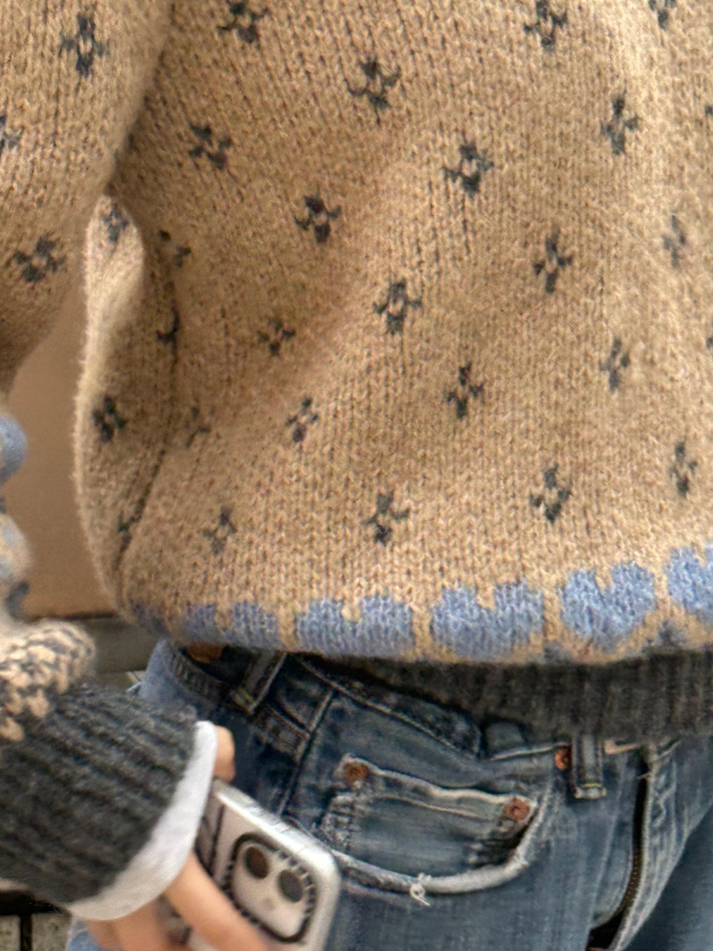 ラウンドネックスクリーンセーター DPA43710