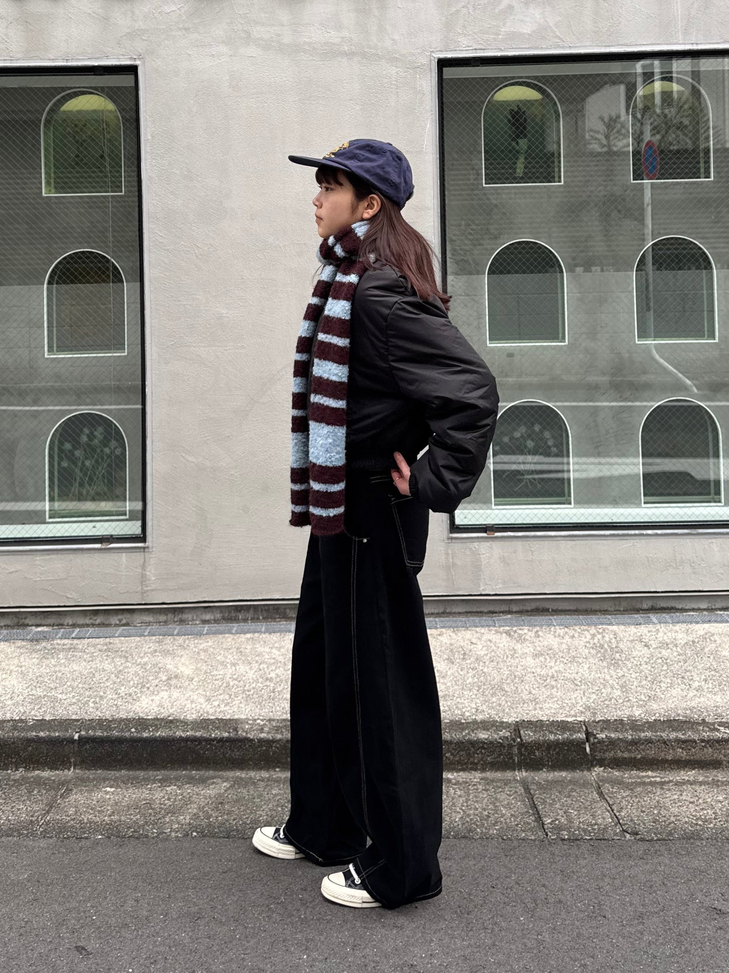 リバーシブルチェックダウンジャケット DPB91054