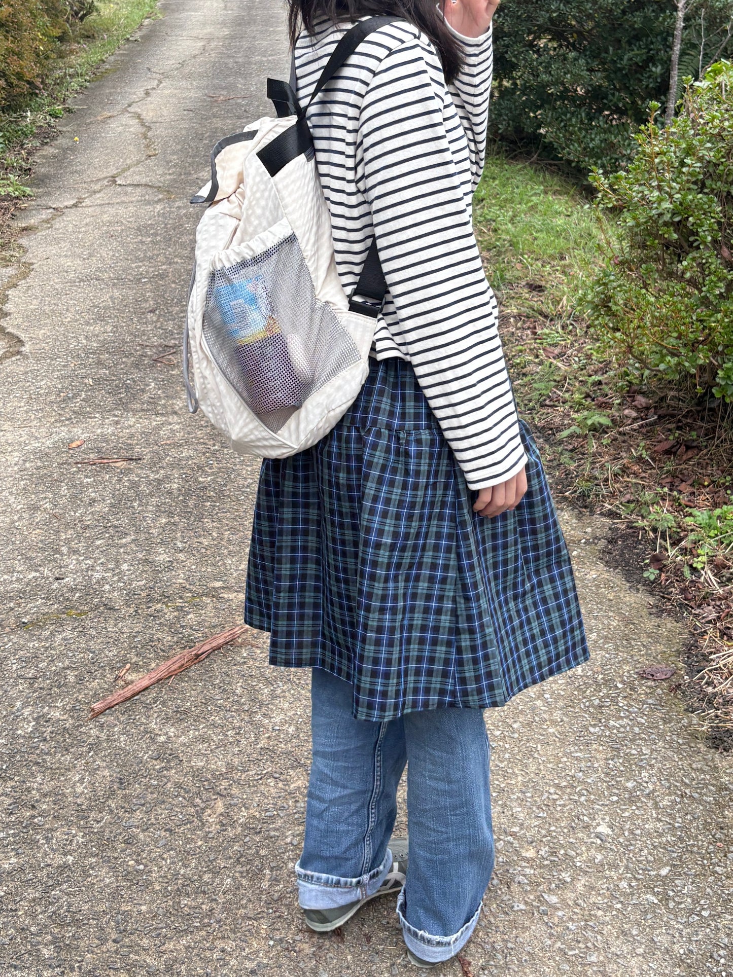 ホワイトメッシュバッグパック DPA43683