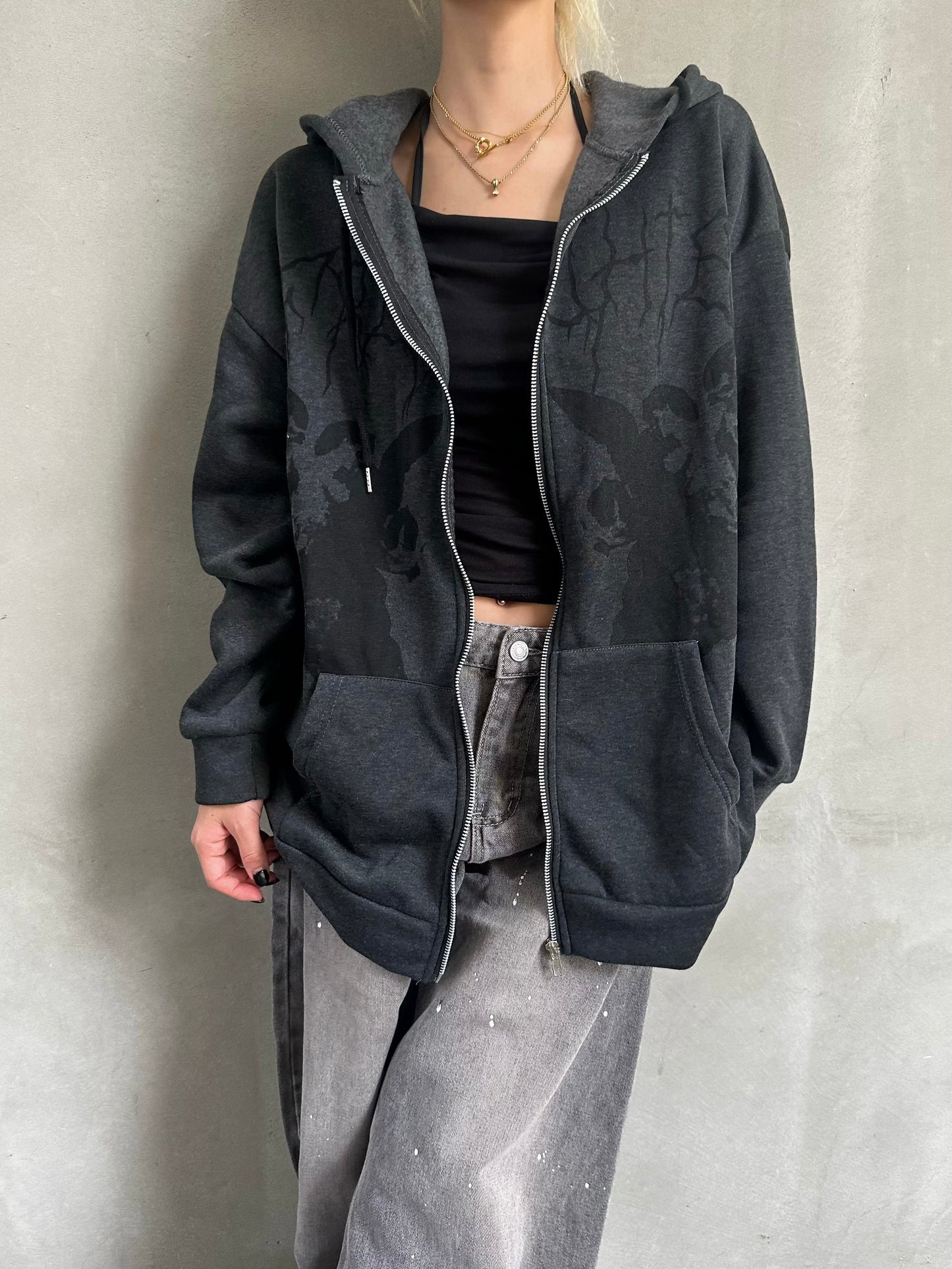 グラフィックジップパーカー DPB26626