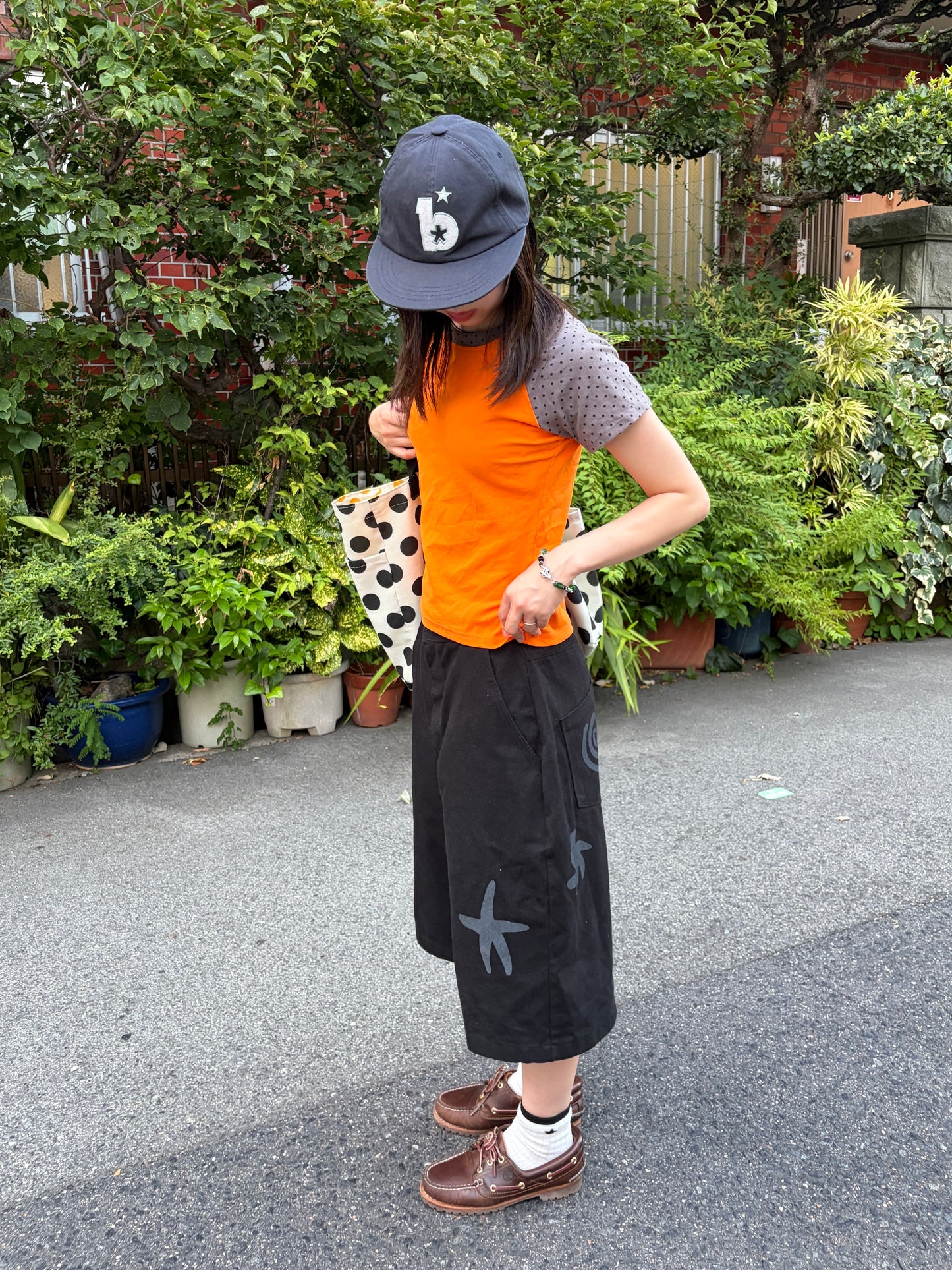 バイカラードットTシャツ DPB99135