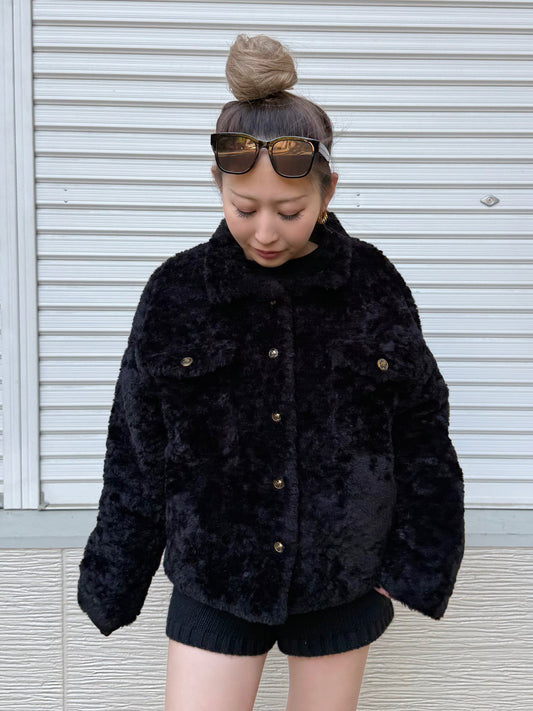 ムートンボタンジャケット DPB73561