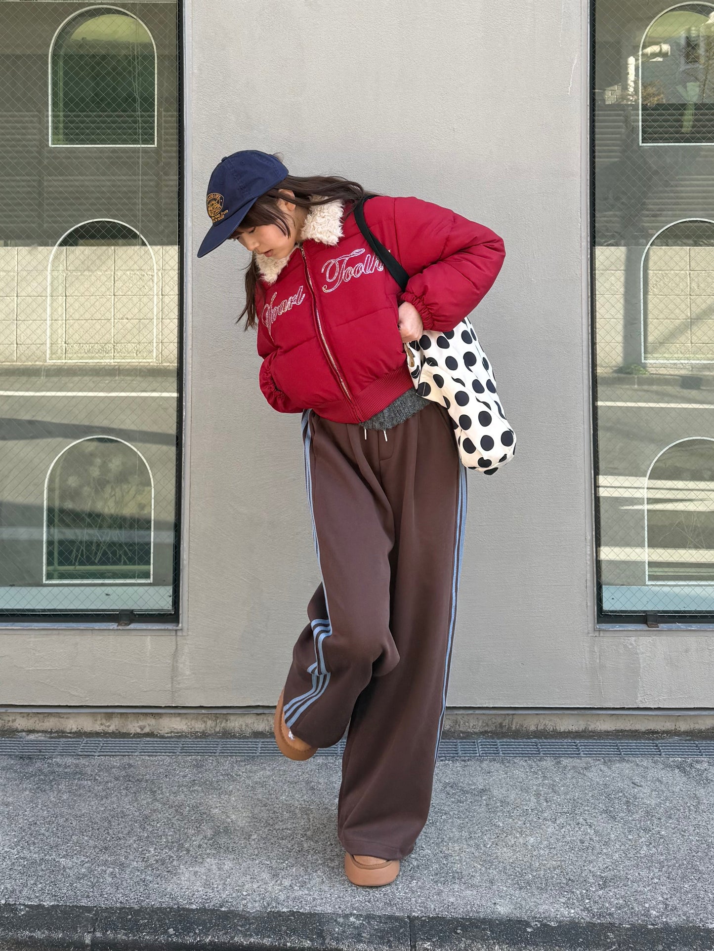 ラメロゴ中綿ジャケット DPB91072