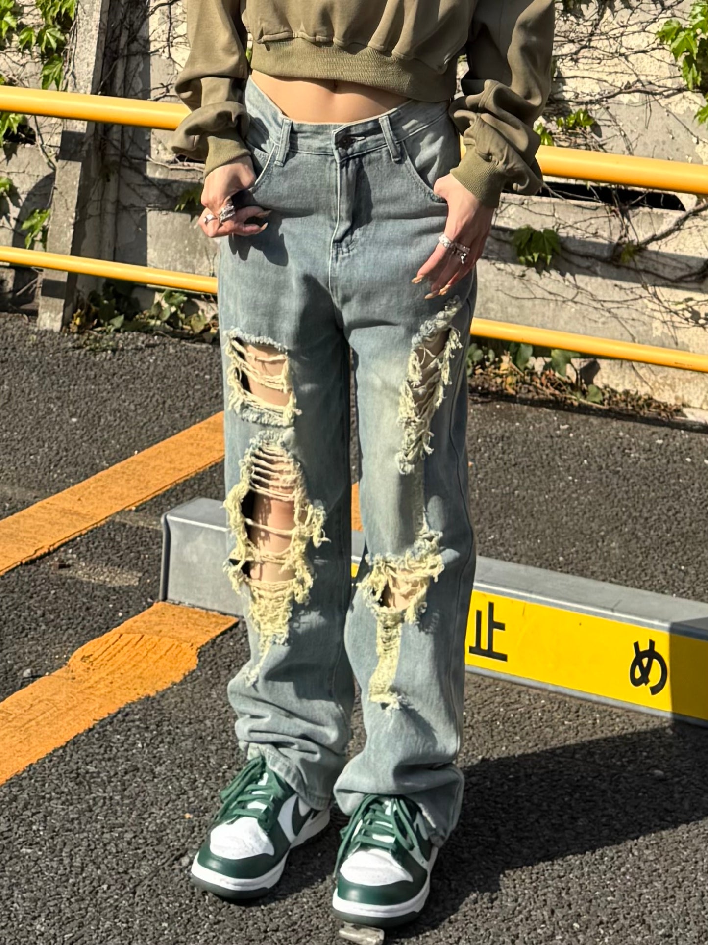ダメージデニムパンツ DPB86031