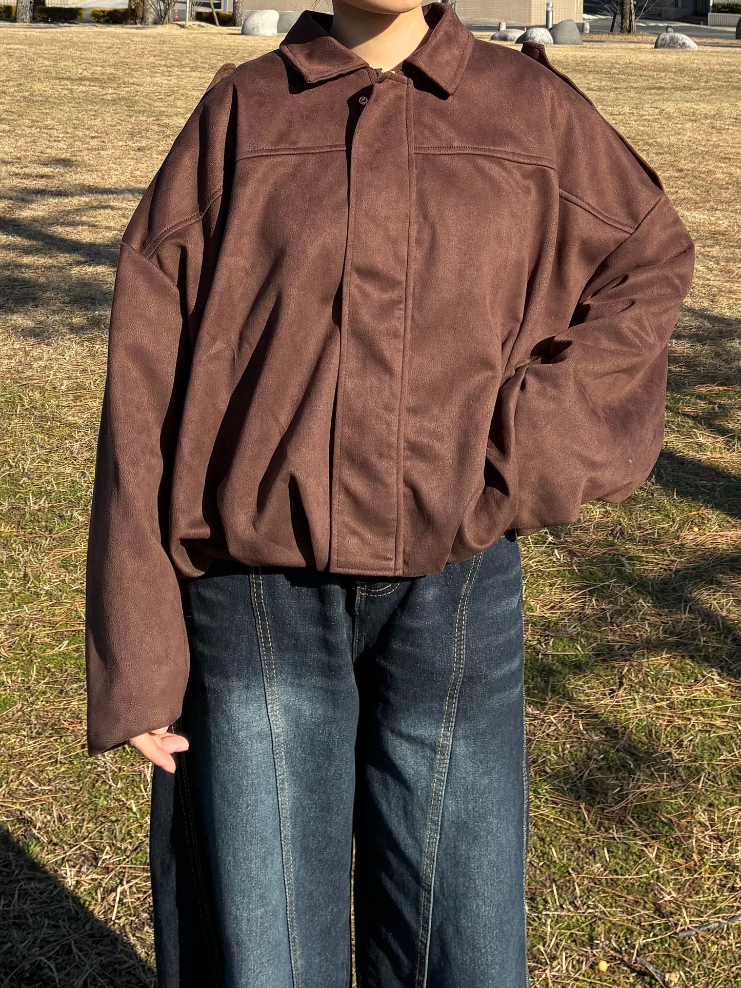 ブラウンスエードジャケット DPA61453