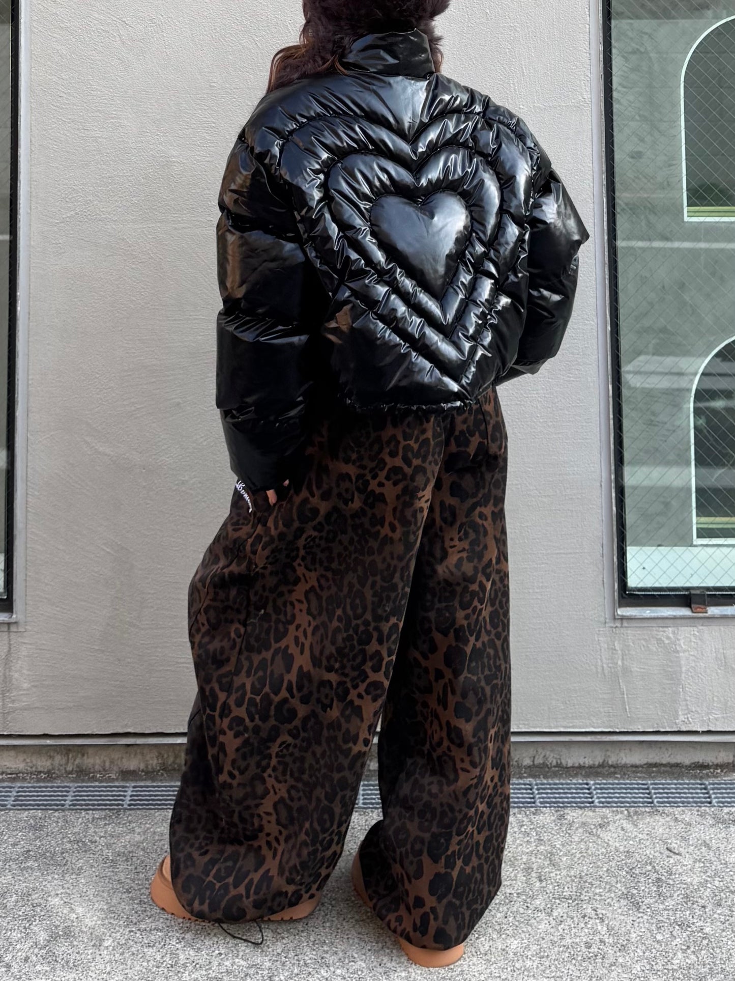 ウォッシュドレオパードスウェットパンツ DPB86171