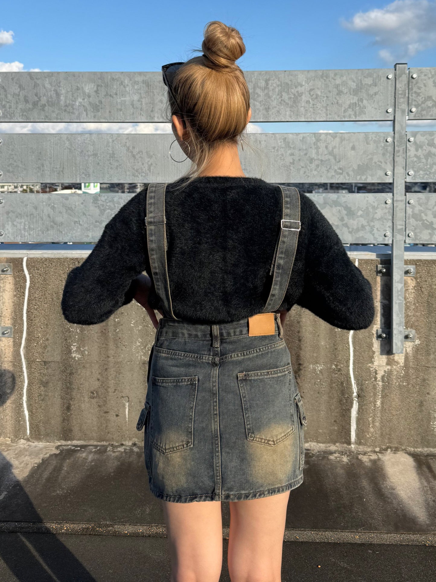 デニムミニサロペット DPB73502