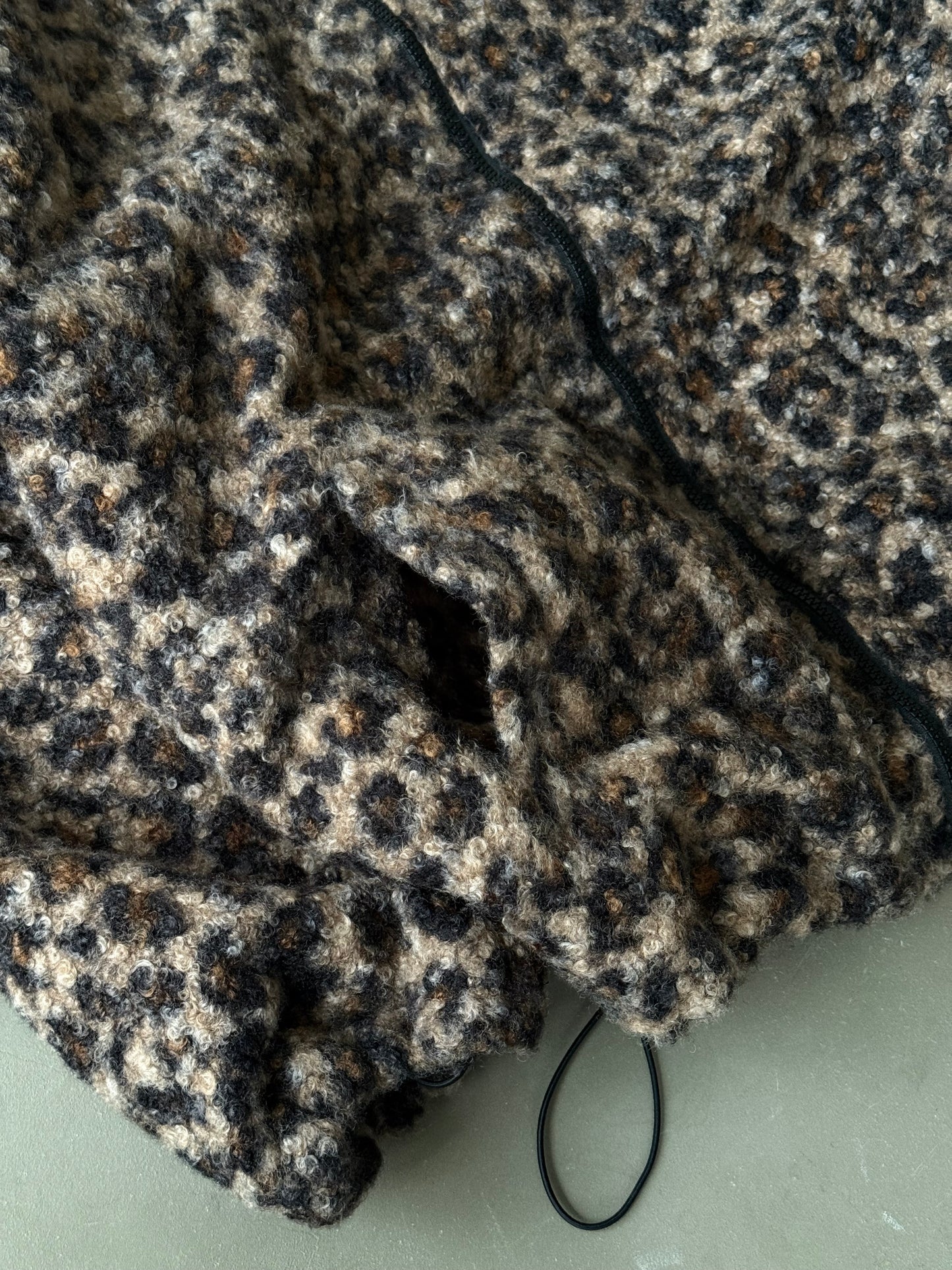 レオパードボアジップジャケット DPB86166