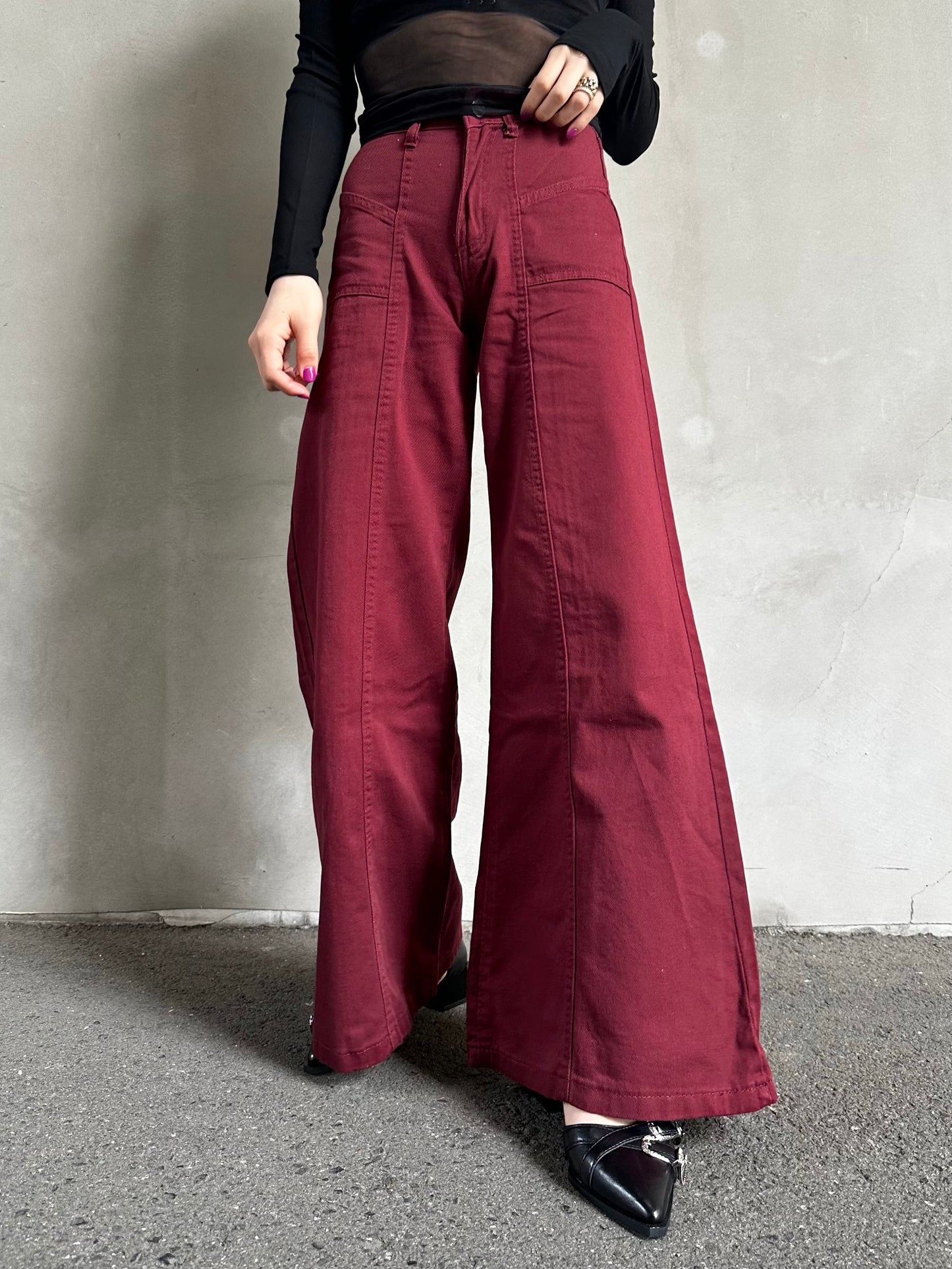 レッドブーツカットパンツ DPB26520