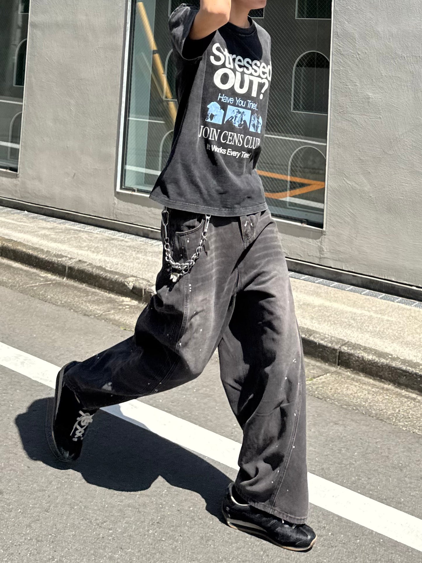 ペイントデザインデニムパンツ DPC05050