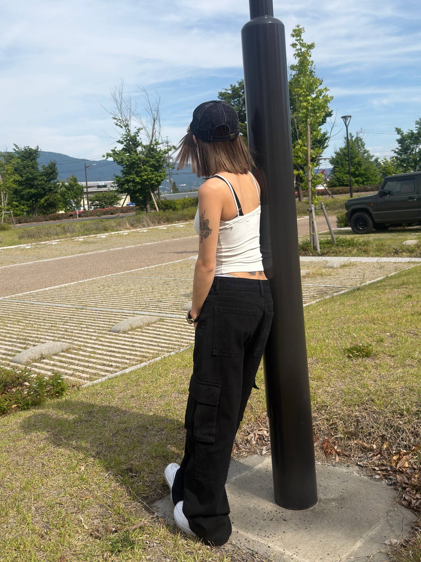 ブラックデニムパンツ DPB42493