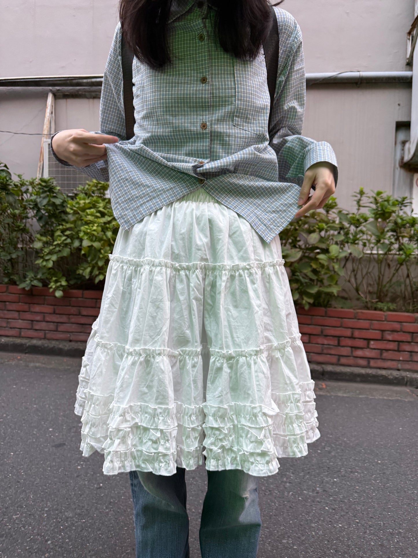 ホワイトレーススカート DPA43685