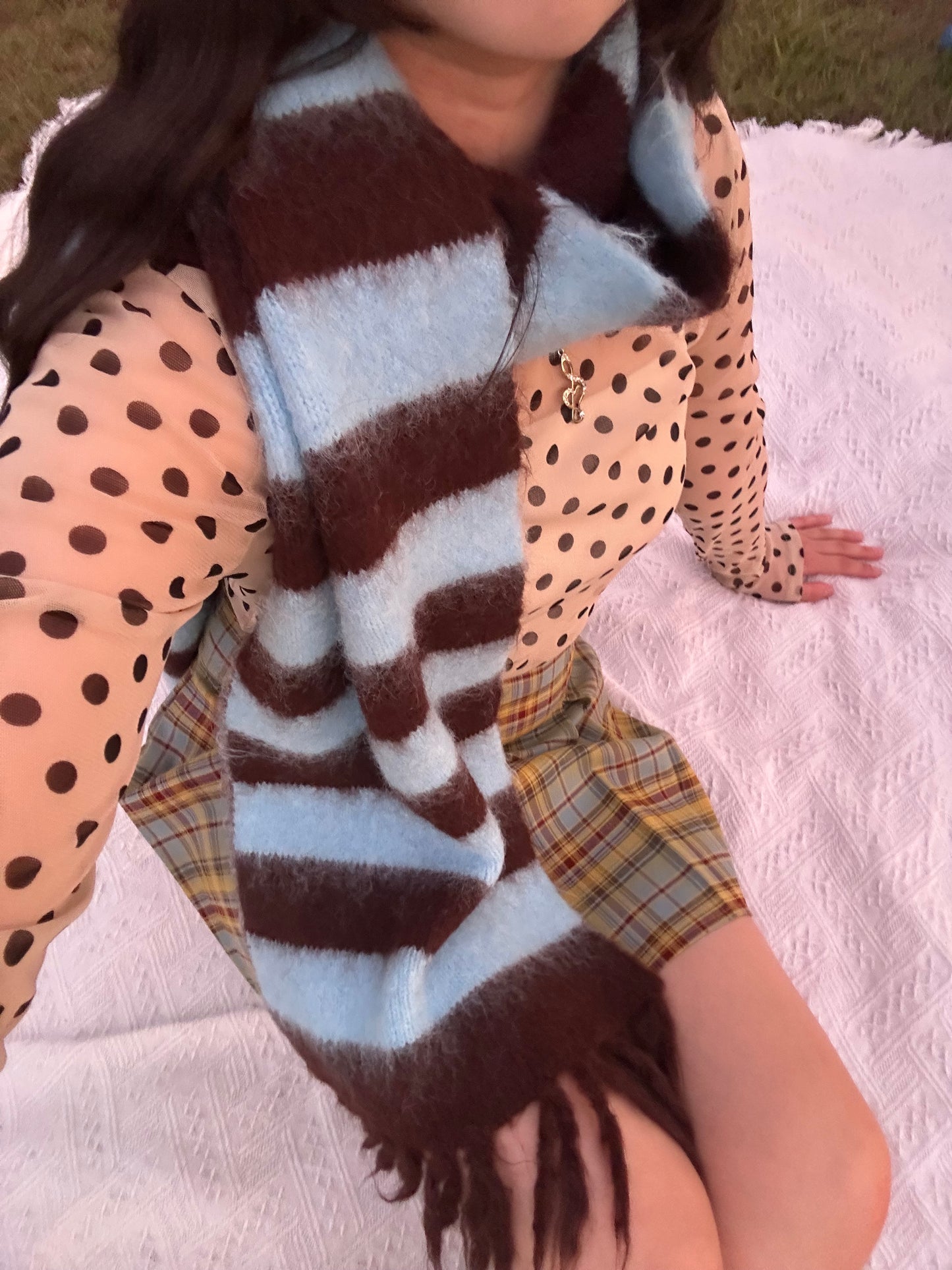 ボーダーマフラー DPB95018