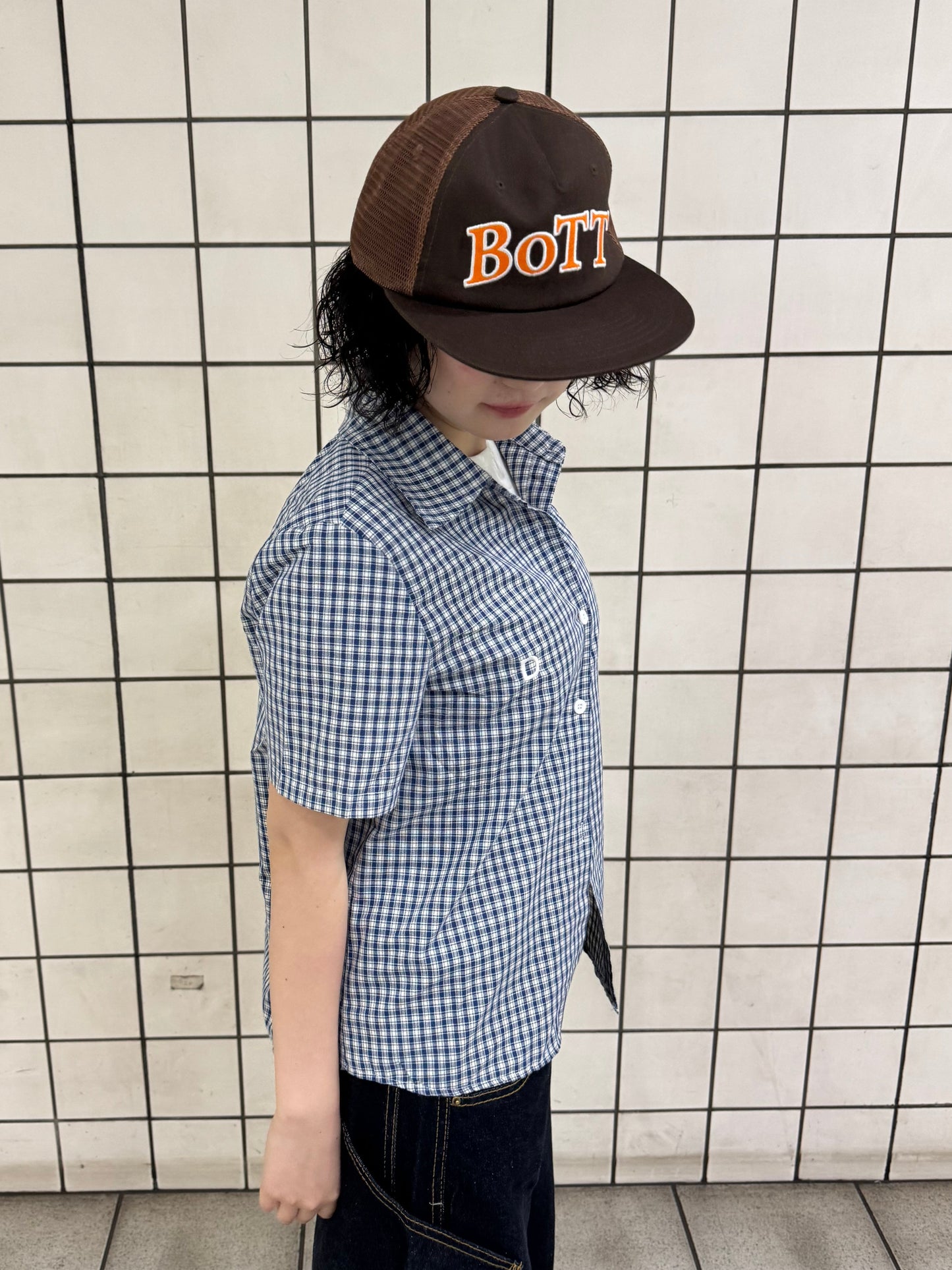 ネイビーチェックシャツ DPB85213