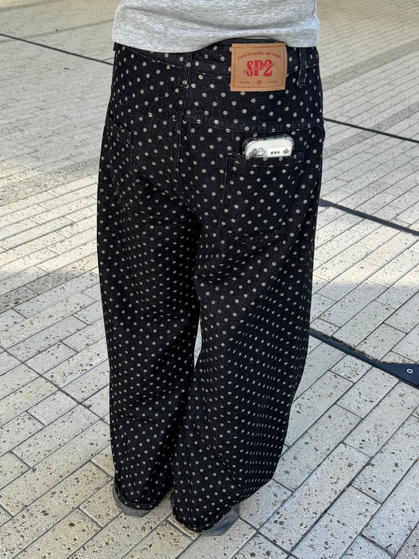 ドットワイドデニムパンツ DPB85316