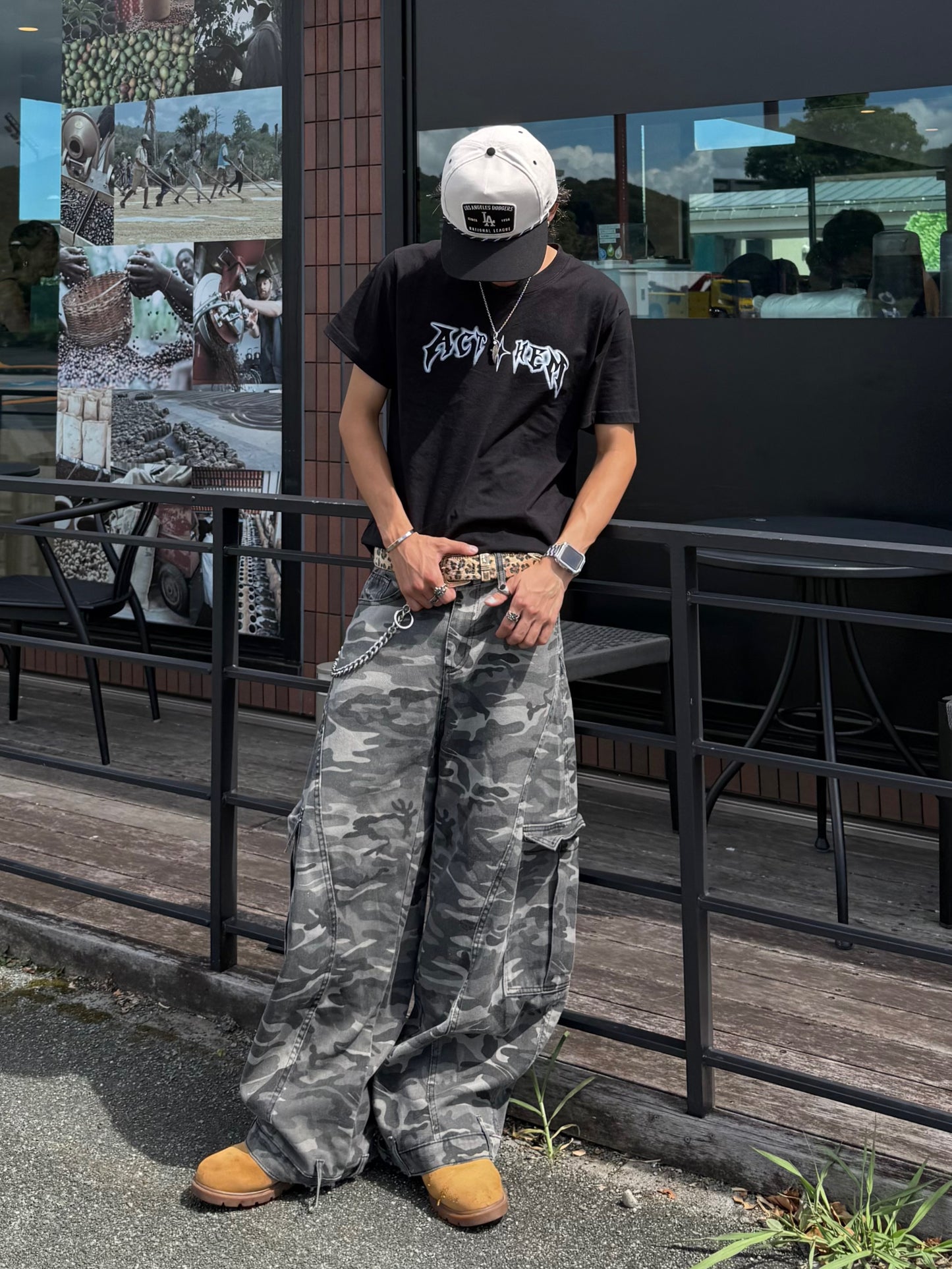 Kenshin_カモフラオーバーデニムパンツ DPB73348