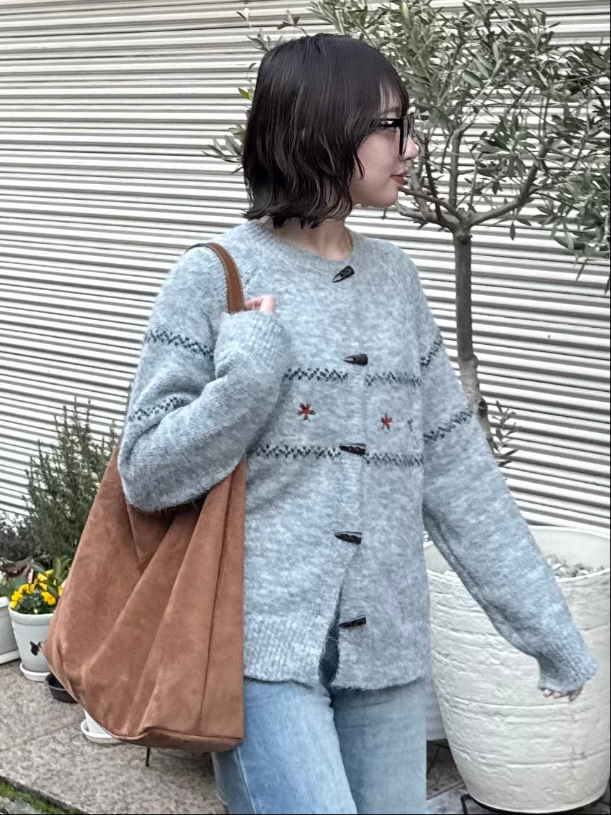 フラワーステッチカーディガン DPC03008