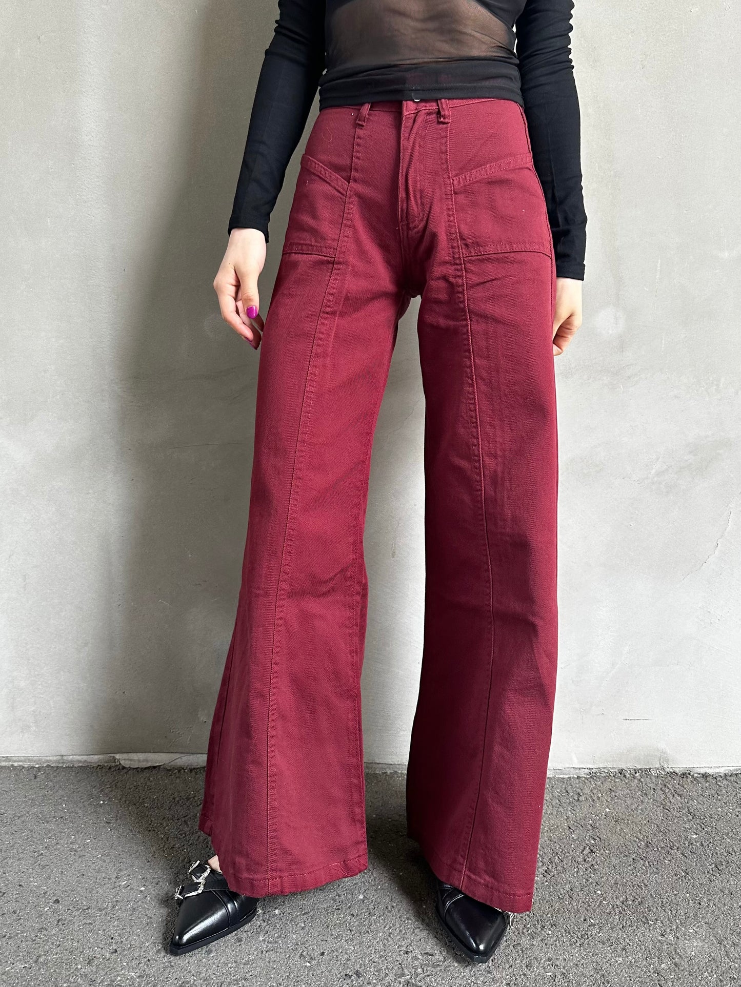 レッドブーツカットパンツ DPB26520